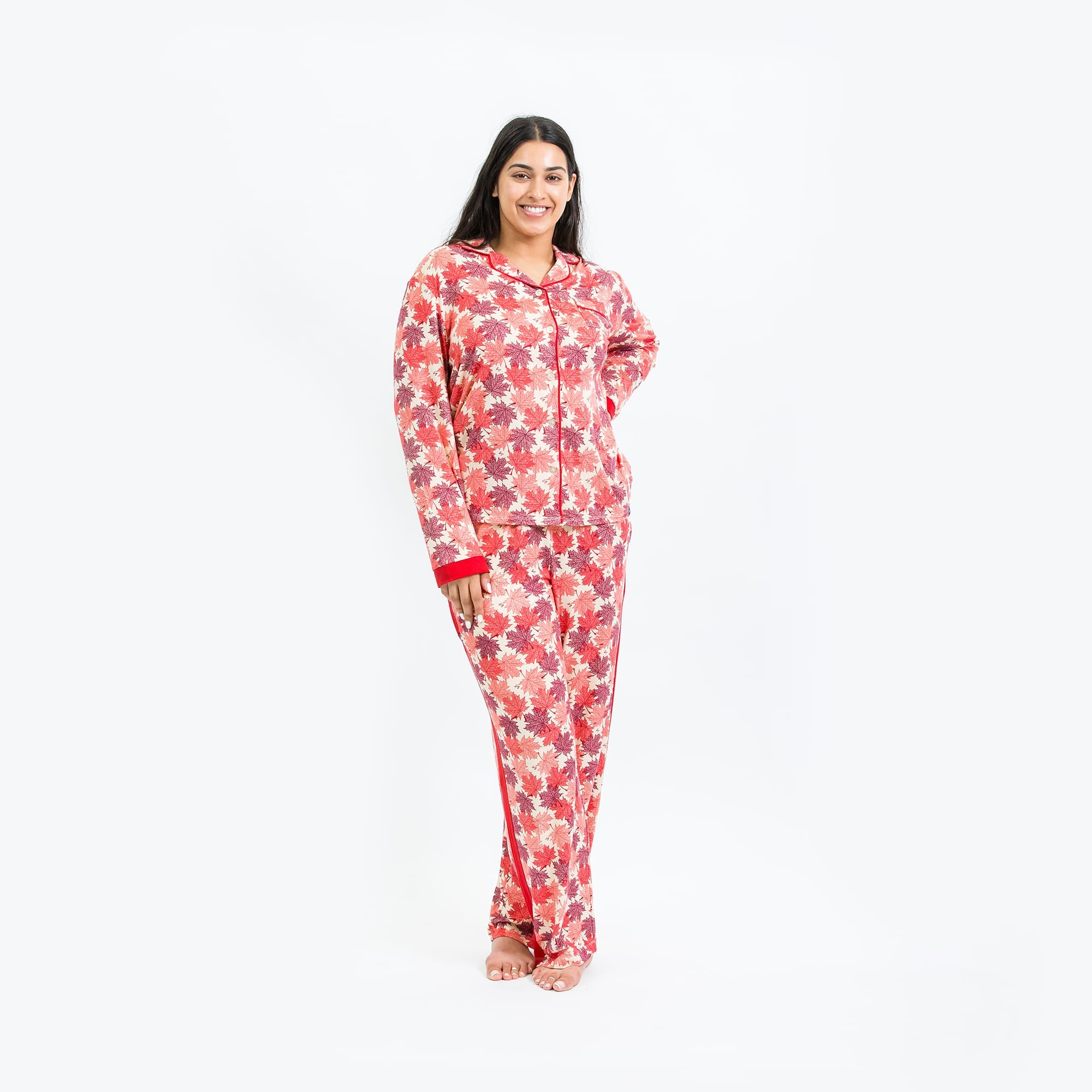 Tandem Collar Pajama Set - MAPLE CREAM - Tandem_MaplesCream_M_01b