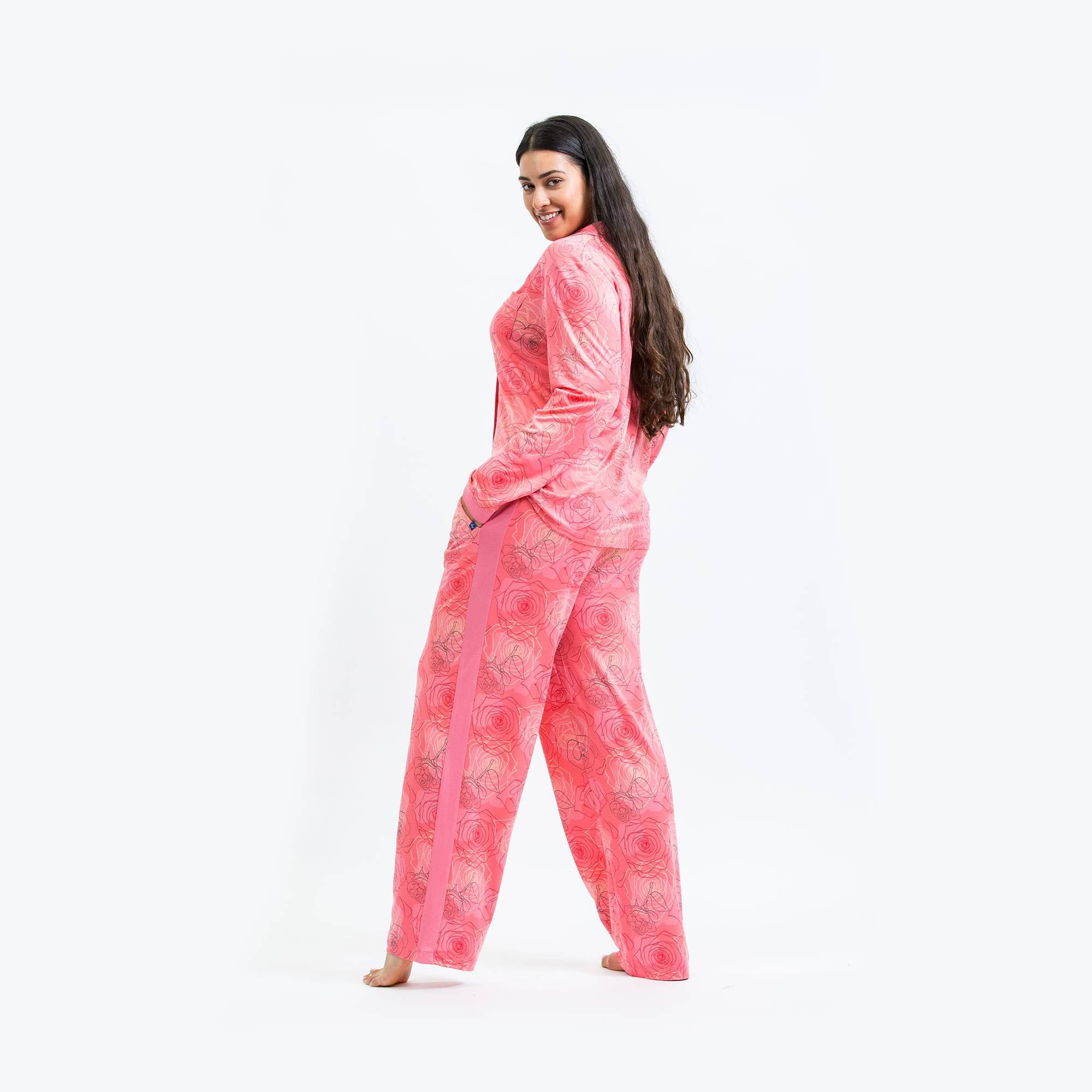 Tandem Collar Pajama Set - SERENITY ROSE - Tandem_SerenityRose_M_01a