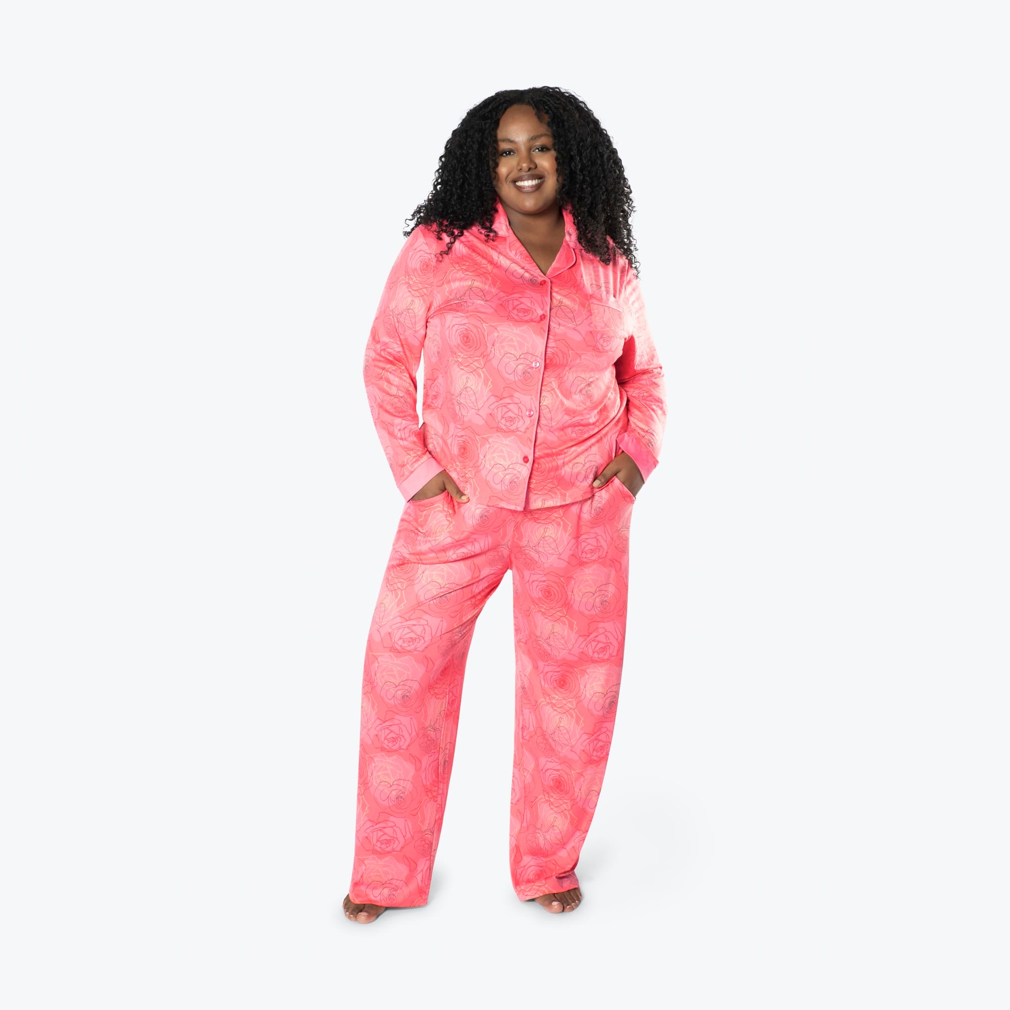 Tandem Collar Pajama Set - SERENITY ROSE - Tandem_SerenityRose_XL_01a