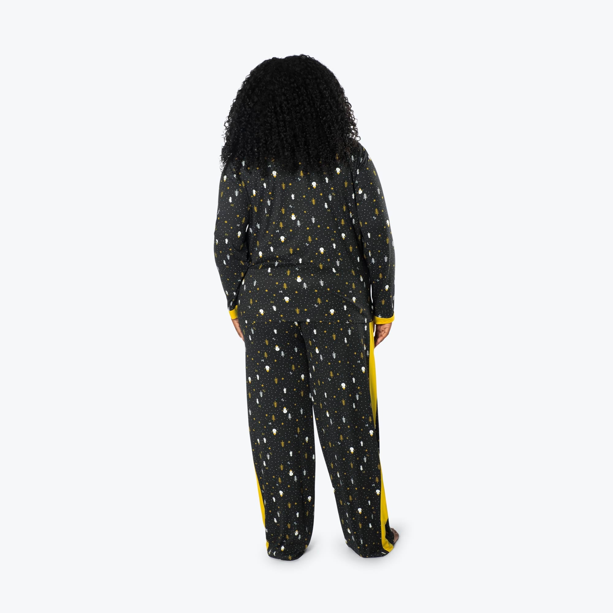 Tandem Collar Pajama Set - SNOWMAN TREES - Tandem_SnowmanTrees_XL_02