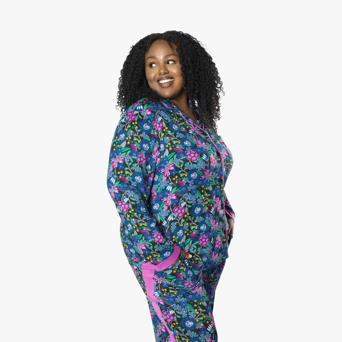 Tandem Collar Pajama Set - WHIMSY BLACK - Tandem_WhimsyBlack_XL_03