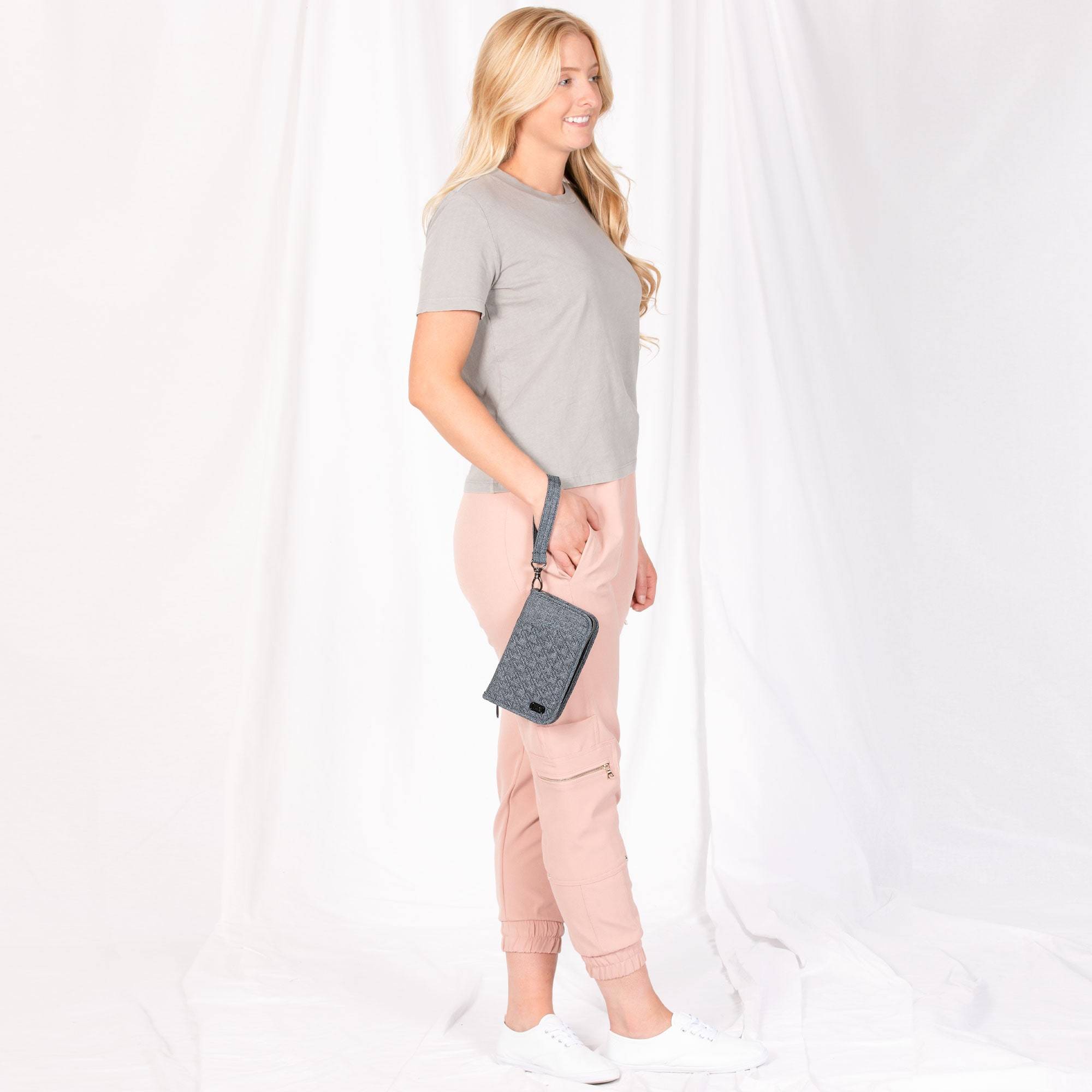 Tandem Zip SE RFID Wallet - - TandemzipSE_HeatherGrey_07
