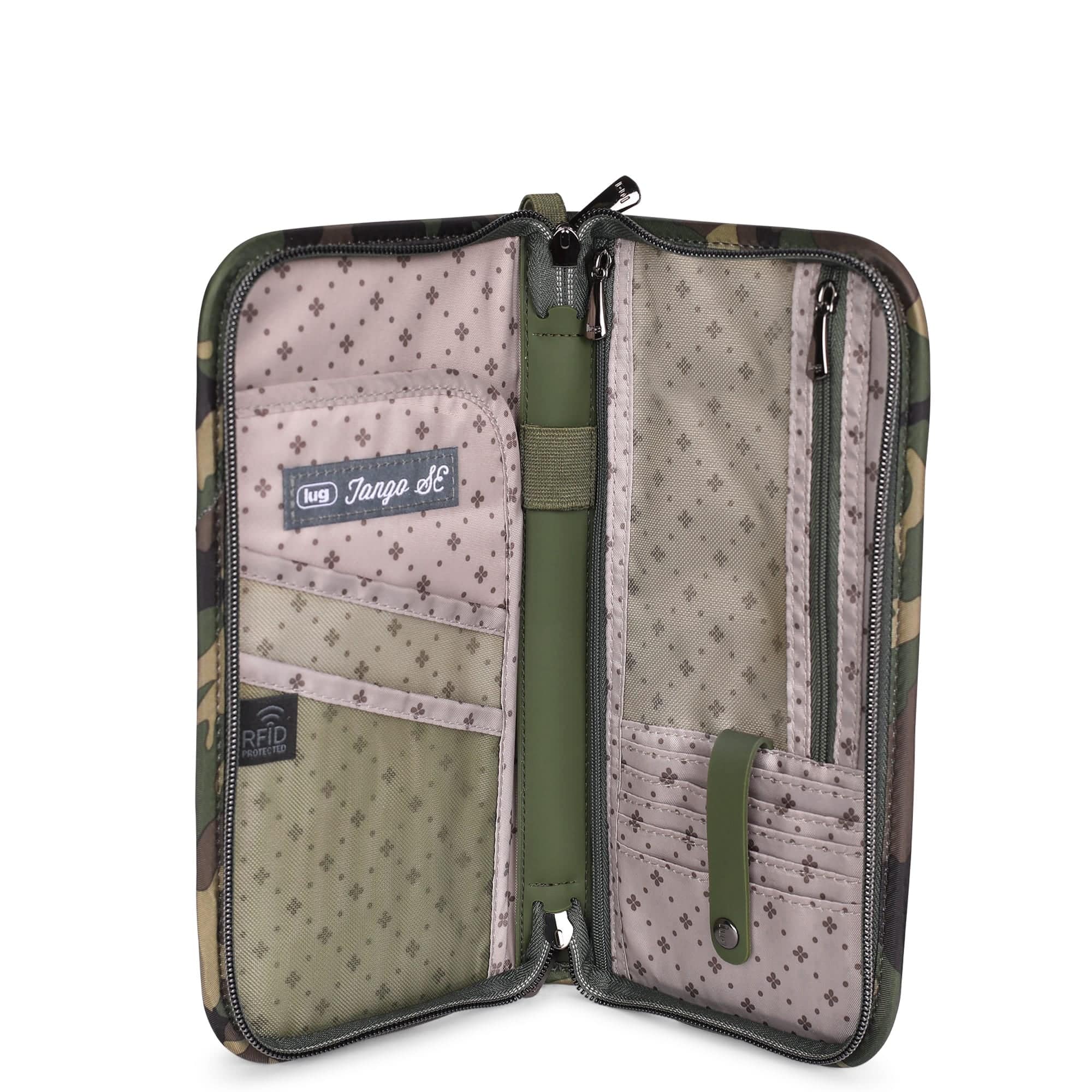 Tango SE Travel RFID Wallet - CAMO GREEN - TangoSE_CamoGreen_03