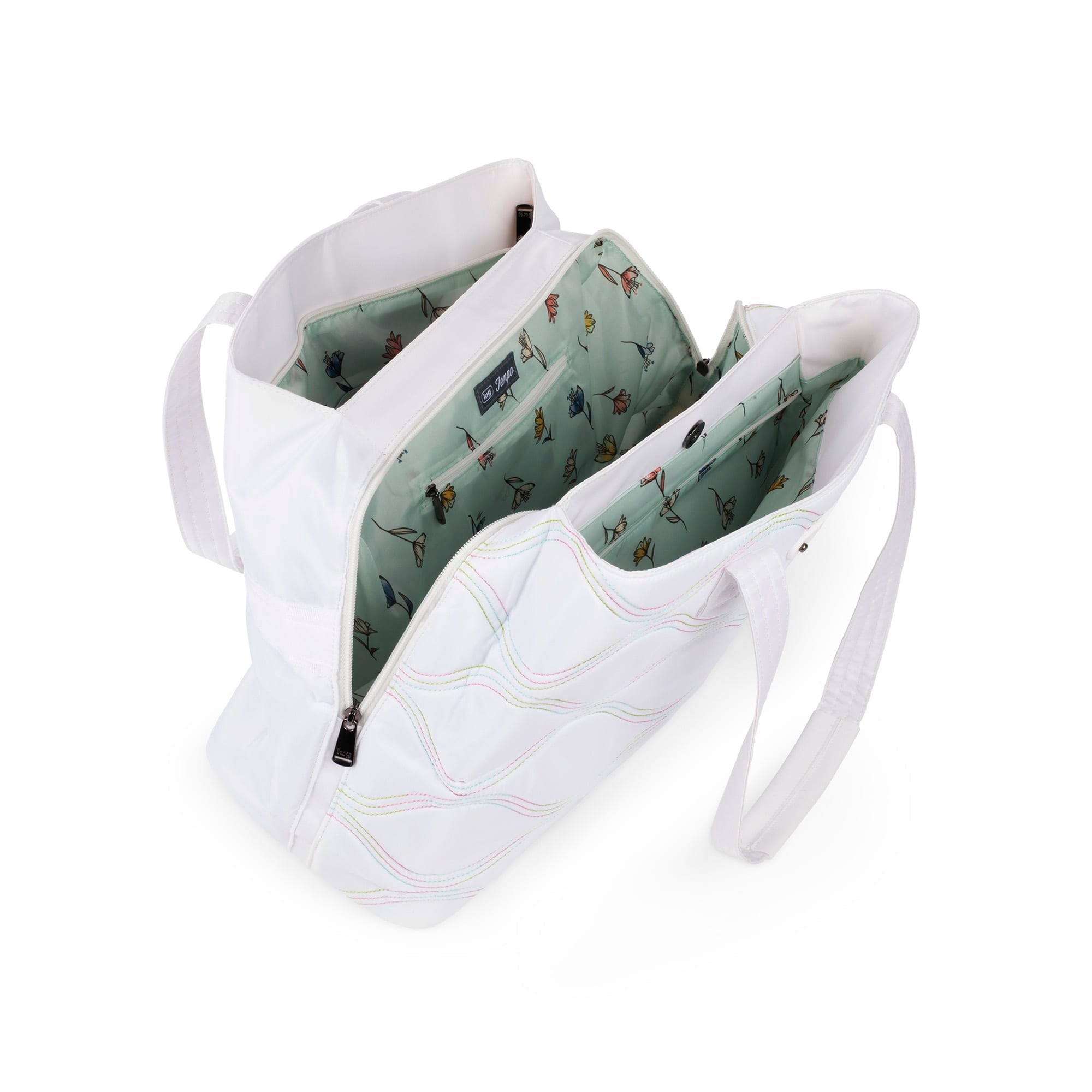 Tempo Tote Bag - WHITE ICEPOP STITCH - TempoClassic_White_WithIce_Pop_05