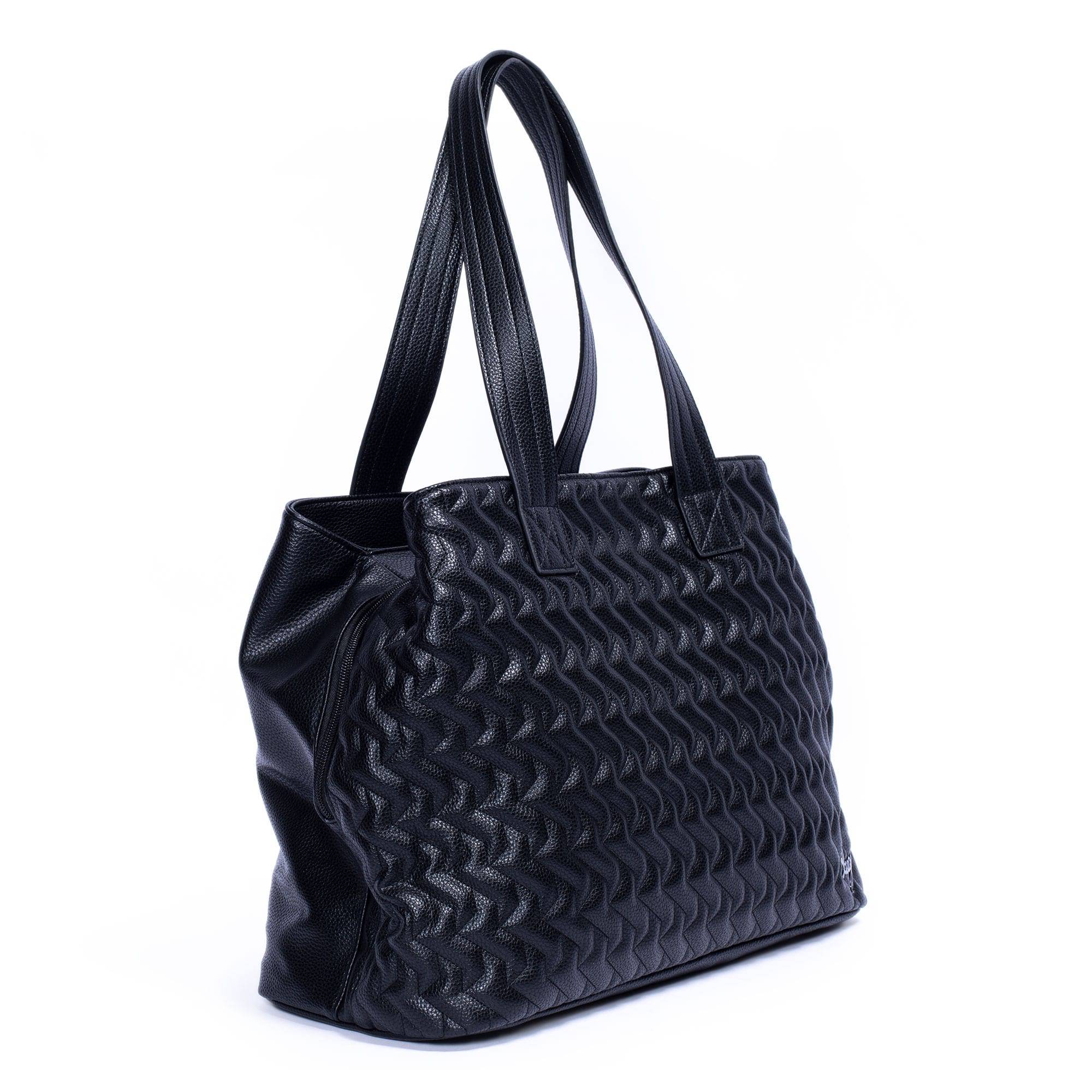 Tempo Classic VL Tote Bag - BLACK ABSTRACT FERNS - TempoVL_Black_02_f263d1e2-fb58-4bba-a18a-34955caf68e0