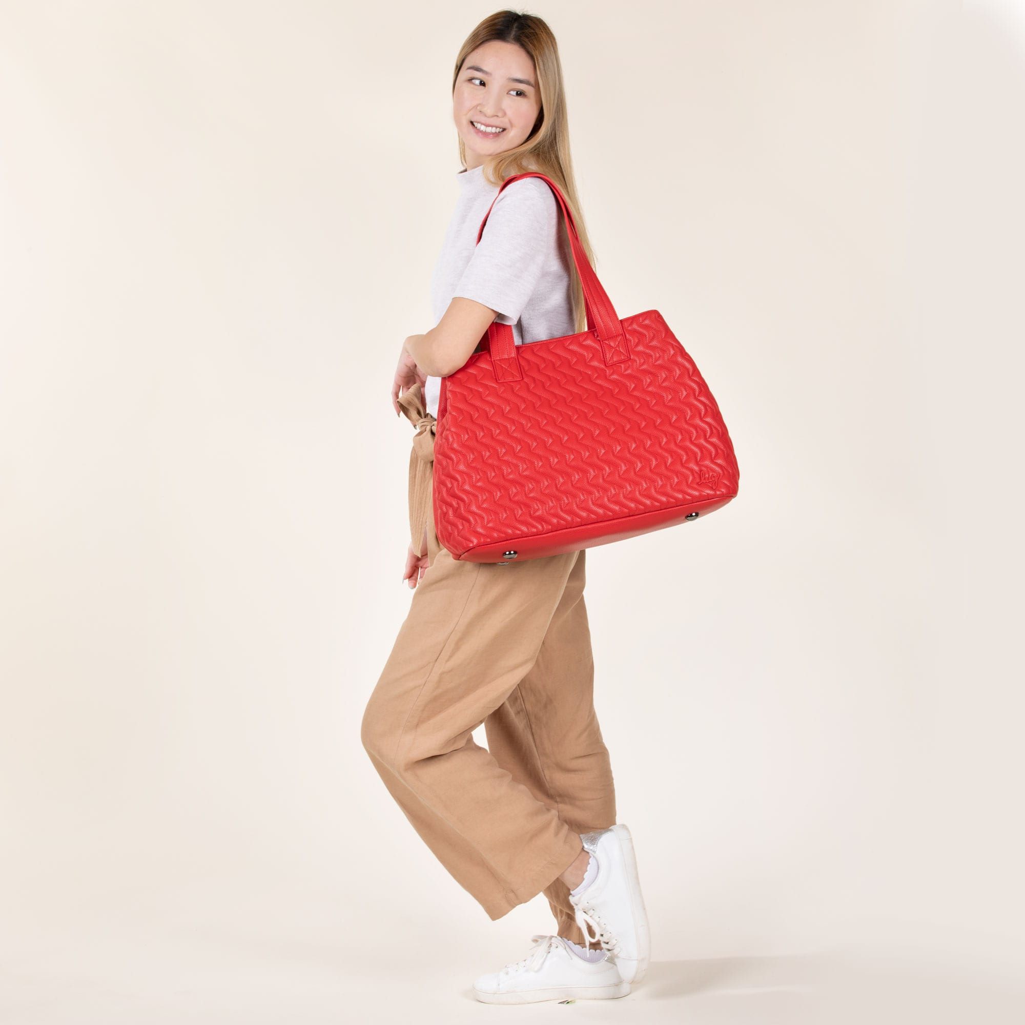 Tempo Classic VL Tote Bag - POPPY RED - TempoVL_PoppyRed_07a
