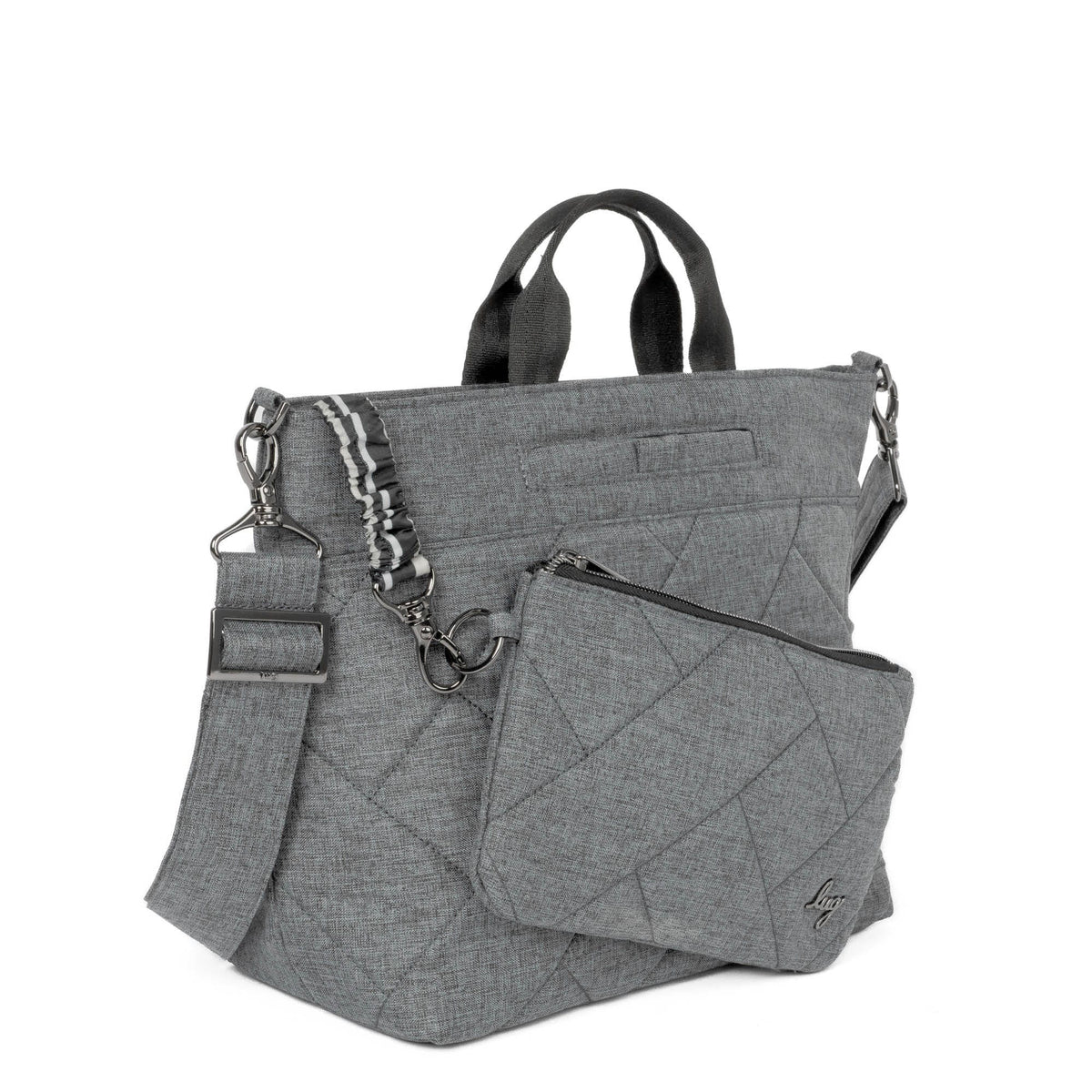 Tenor 2pc Crossbody Bag - FRUIT PUNCH - Tenor2pc_HeatherGrey_03