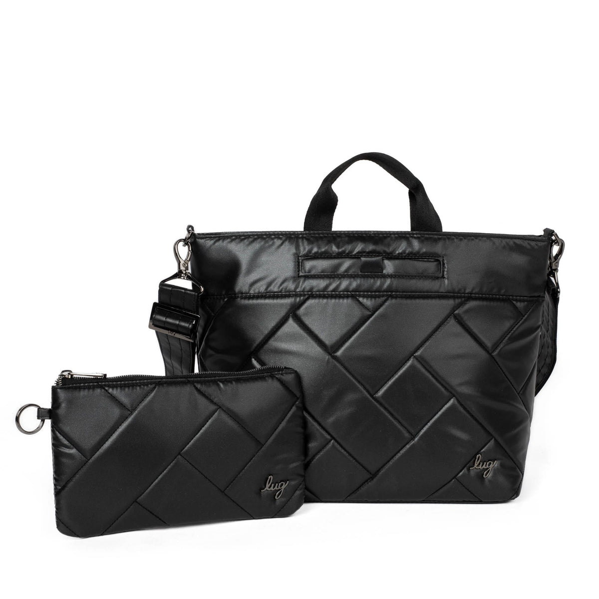 Tenor 2pc Crossbody Bag - METALLIC BLACK - Tenor2pc_MetallicBlack_02