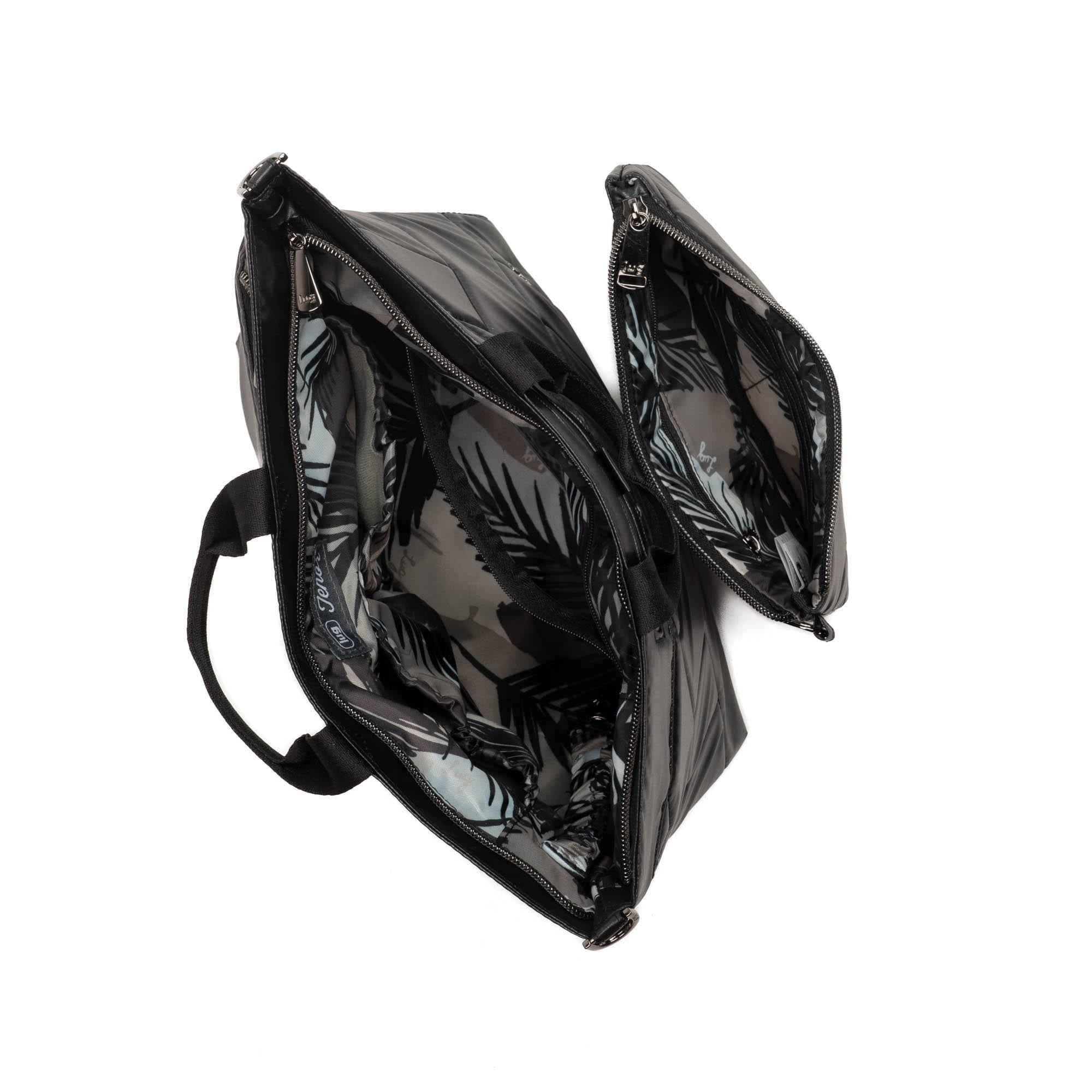 Tenor 2pc Crossbody Bag - METALLIC BLACK - Tenor2pc_MetallicBlack_06