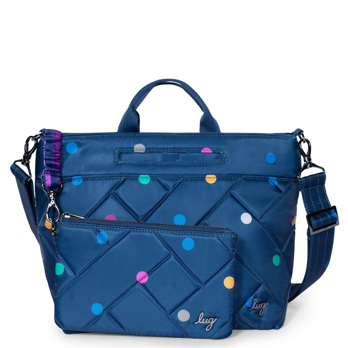 Tenor 2pc Crossbody Bag - MULTI DOTS NAVY - Tenor_MultiDotNavy_01