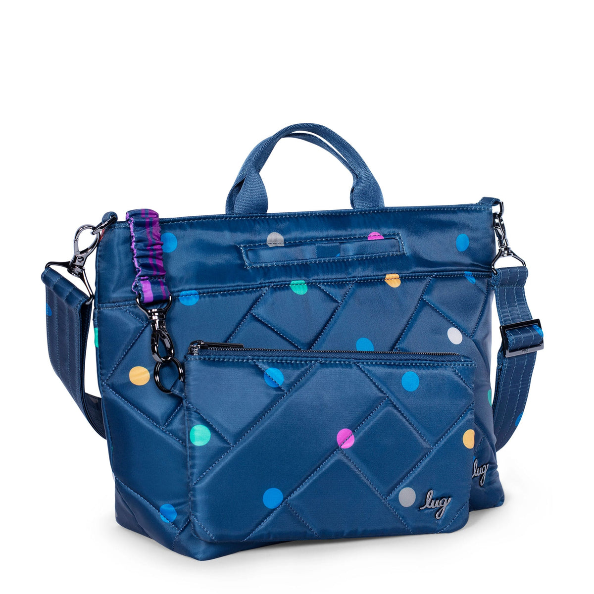 Tenor 2pc Crossbody Bag - MULTI DOTS NAVY - Tenor_MultiDotNavy_02