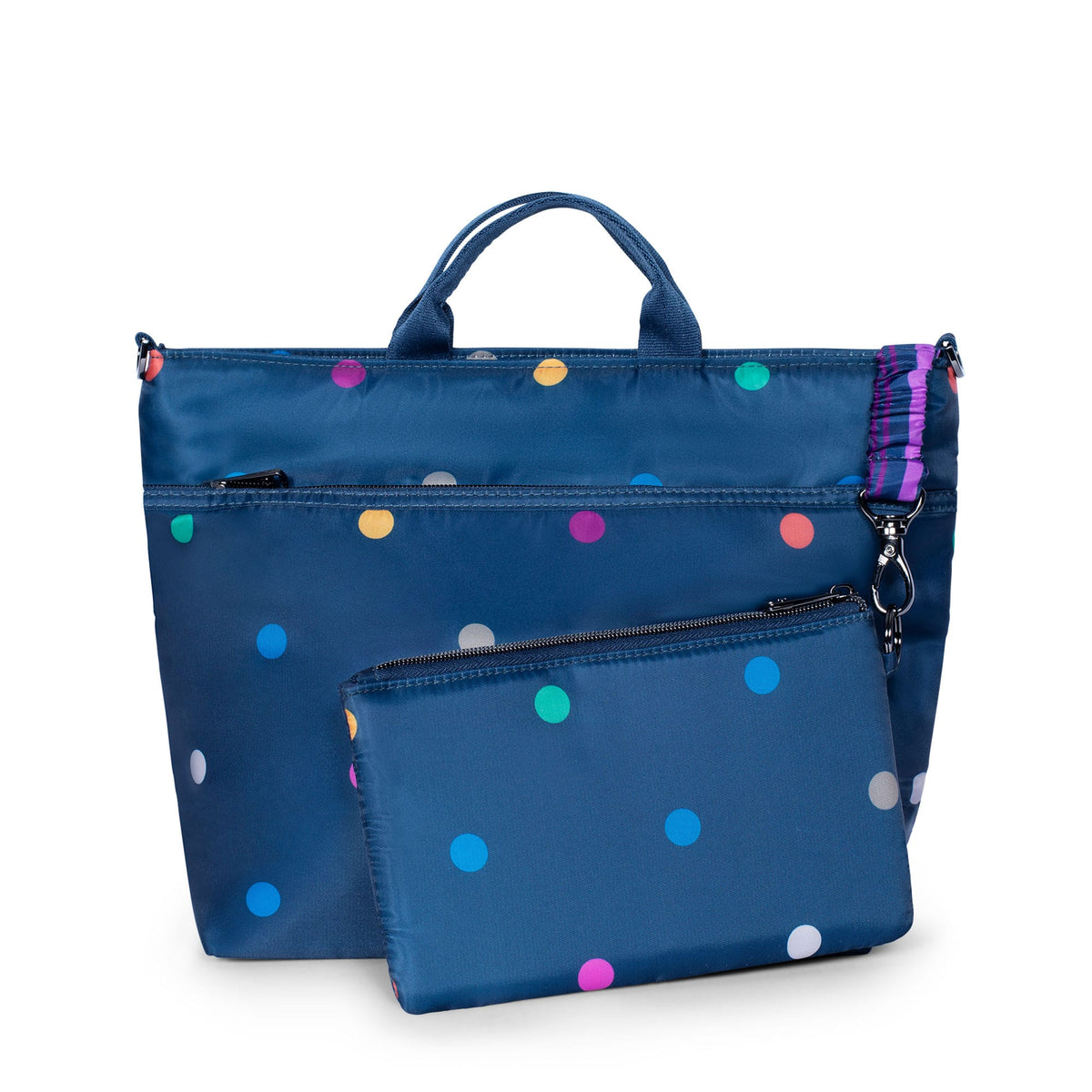 Tenor 2pc Crossbody Bag - MULTI DOTS NAVY - Tenor_MultiDotNavy_04