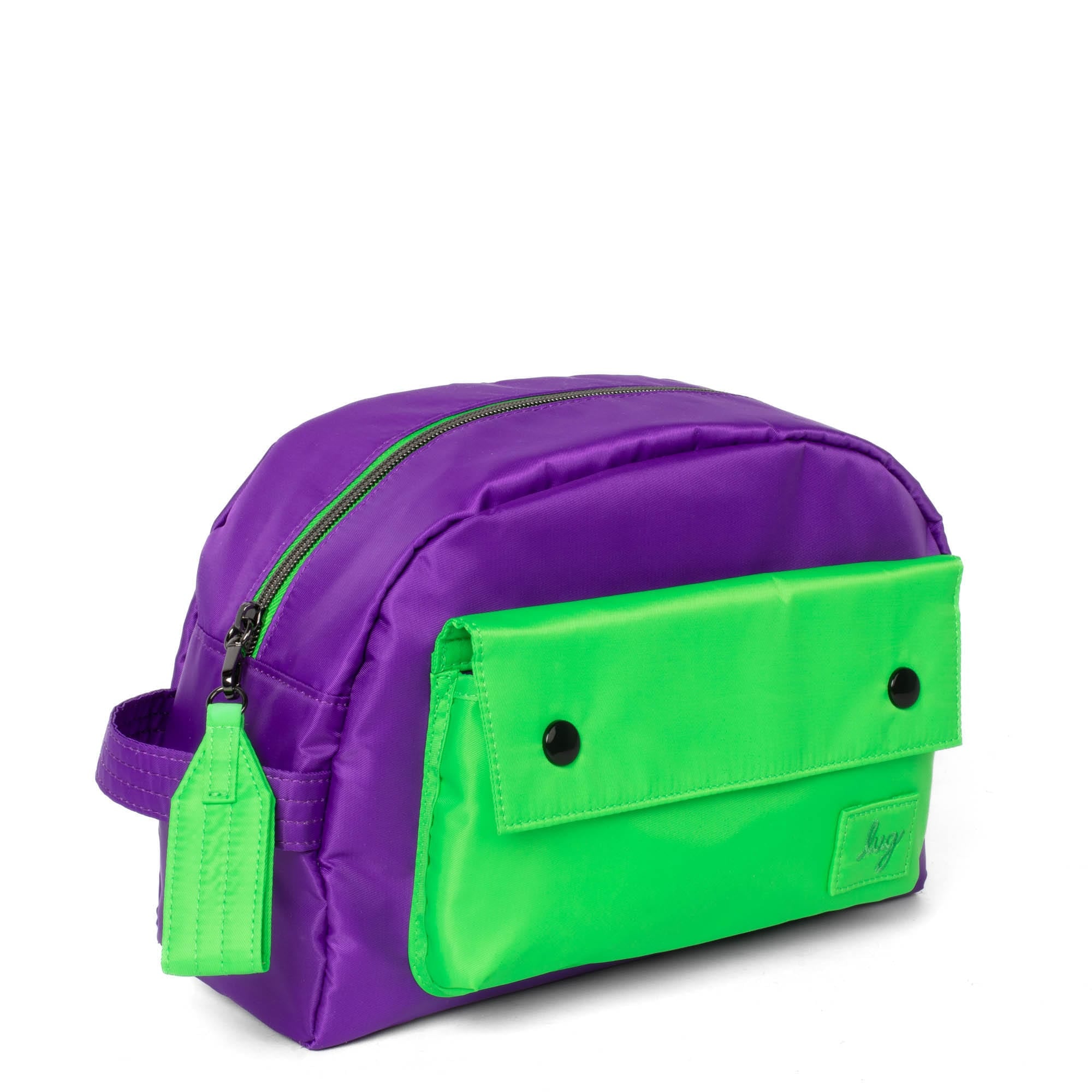 Towboat Toiletry Case - GRAPE PURPLE LIME - TowBoat_ElectricPurpleLime_02