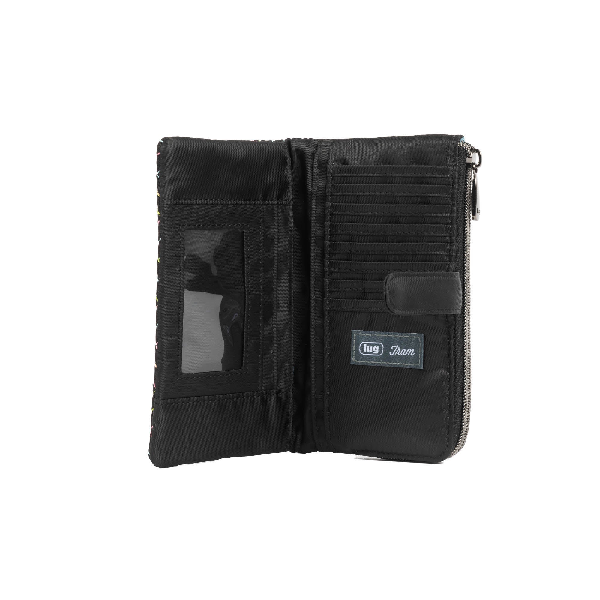 Tram 2 RFID Wallet - BLACK ICEPOP STITCH - Tram2_BlackWithIcePop_04