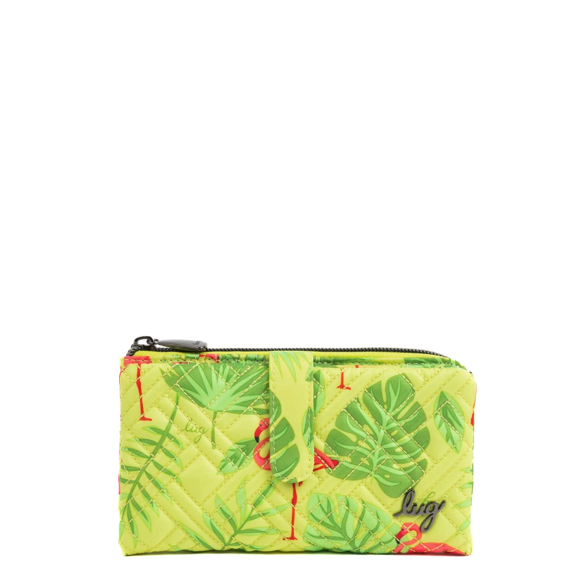 Tram 2 RFID Wallet - FLAMINGO LIME - Tram2_FlamingoLime_01