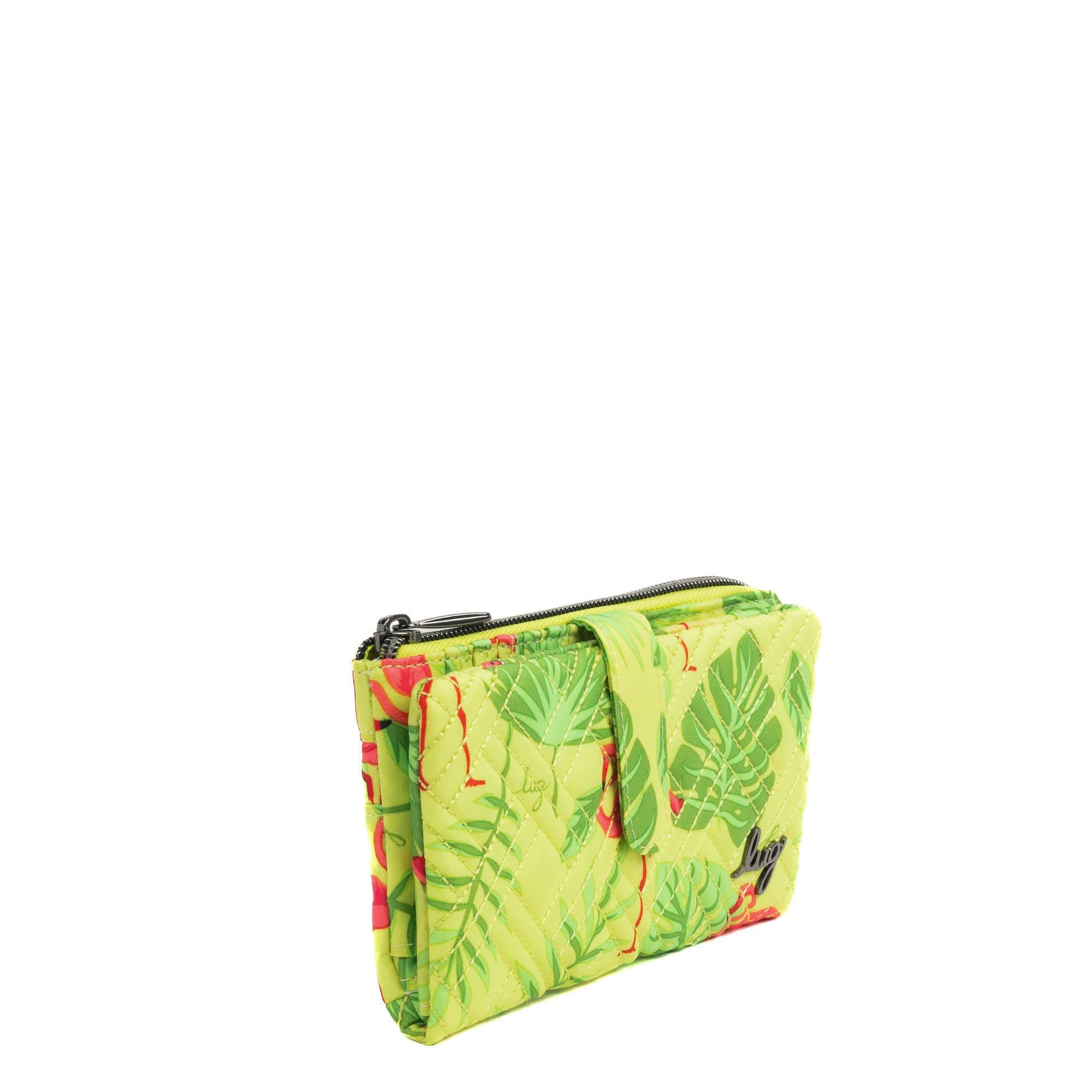 Tram 2 RFID Wallet - FLAMINGO LIME - Tram2_FlamingoLime_02