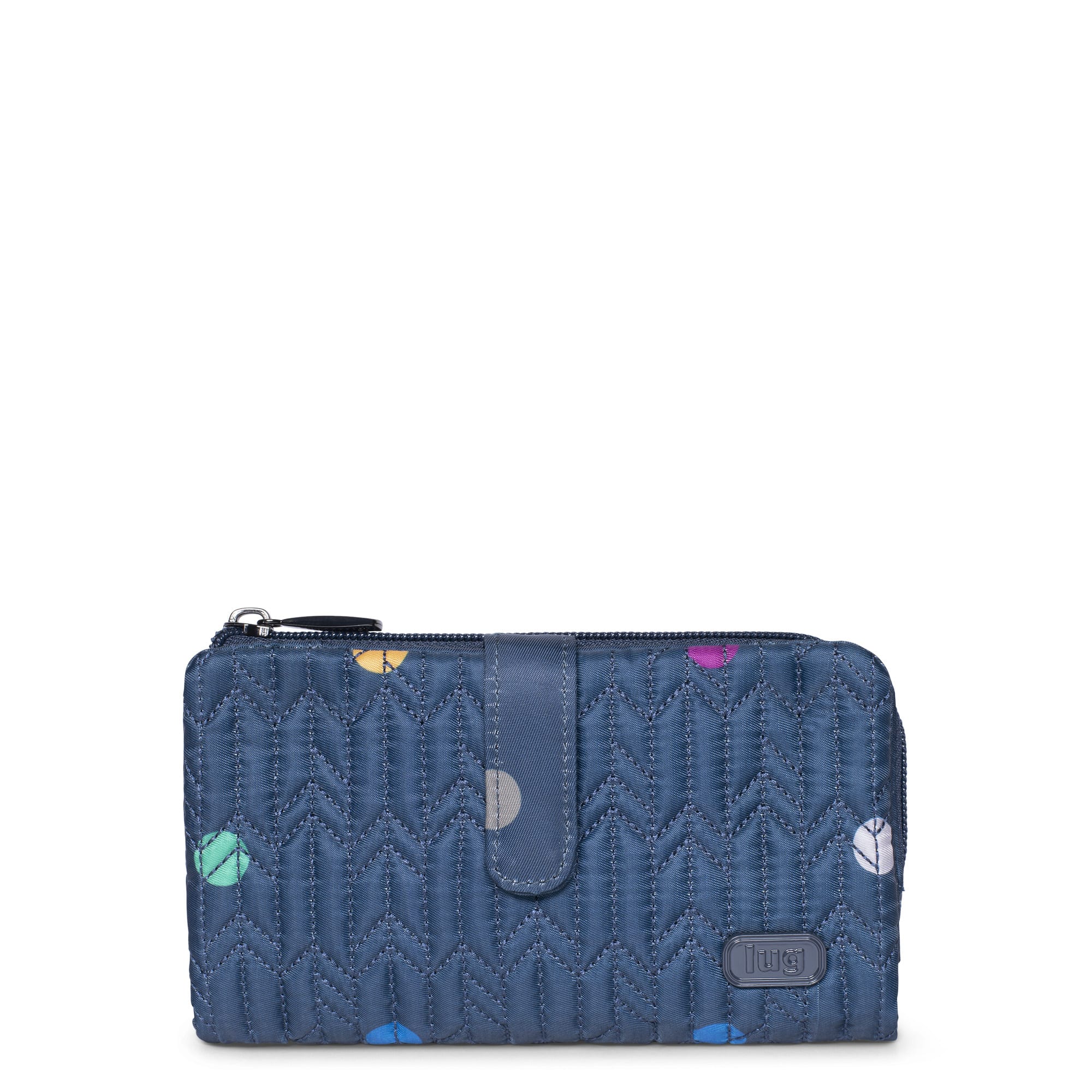 Tram RFID Wallet - MULTI DOTS NAVY - Tram_BlueDot_01_1