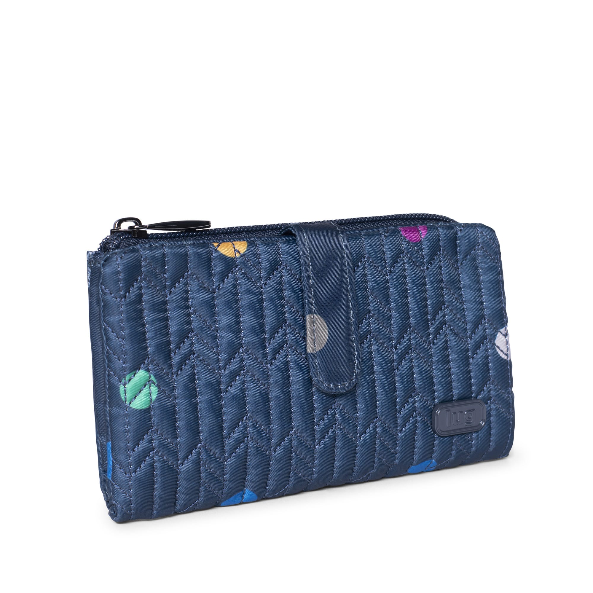 Tram RFID Wallet - MULTI DOTS NAVY - Tram_BlueDot_02_1