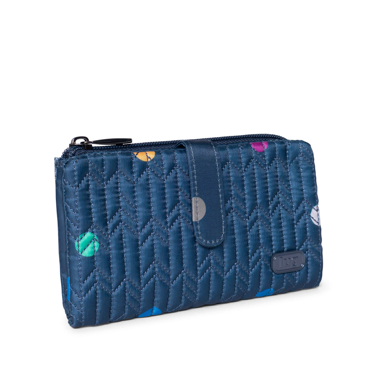 Tram RFID Wallet - MULTI DOTS NAVY - Tram_BlueDot_02_1