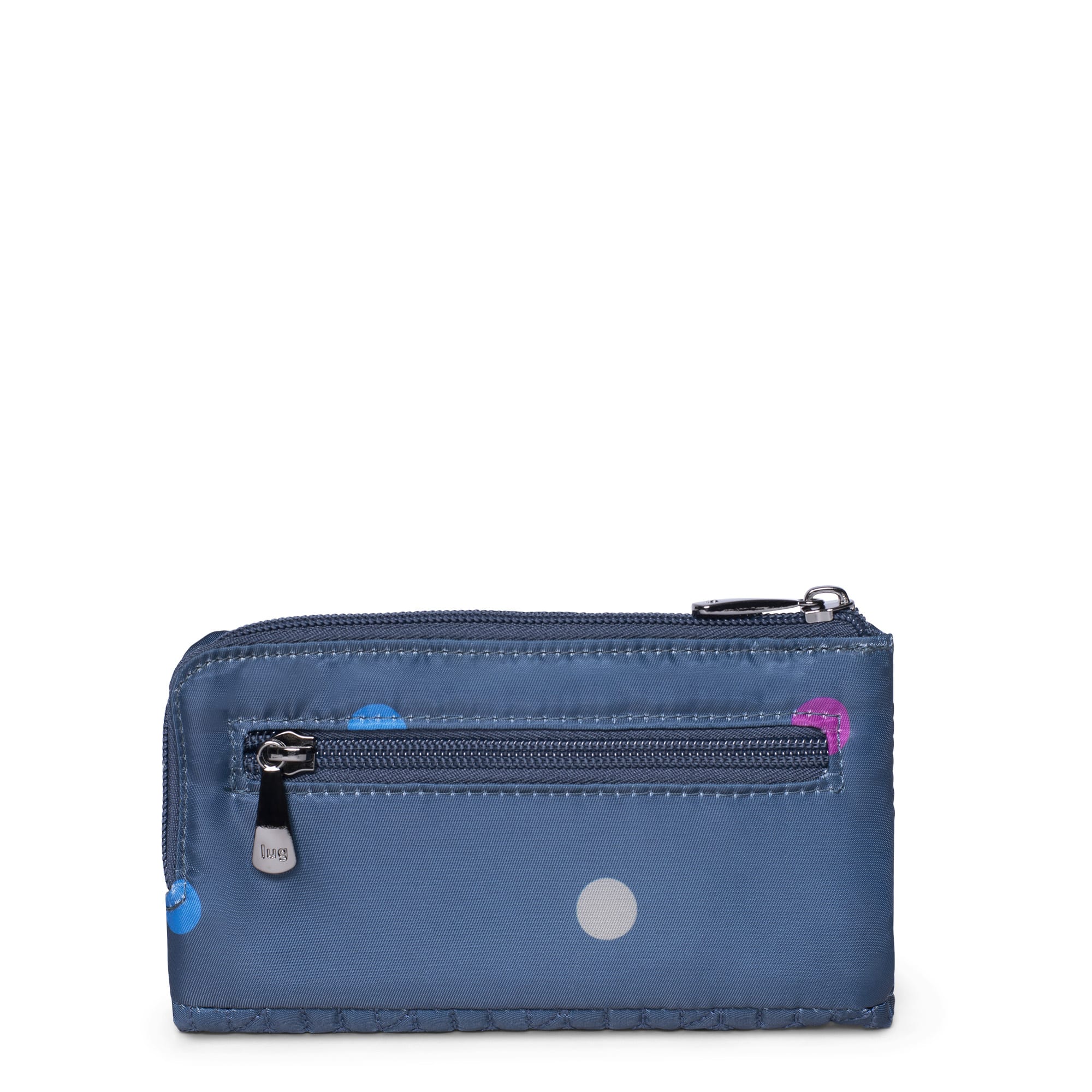 Tram RFID Wallet - MULTI DOTS NAVY - Tram_BlueDot_04_1