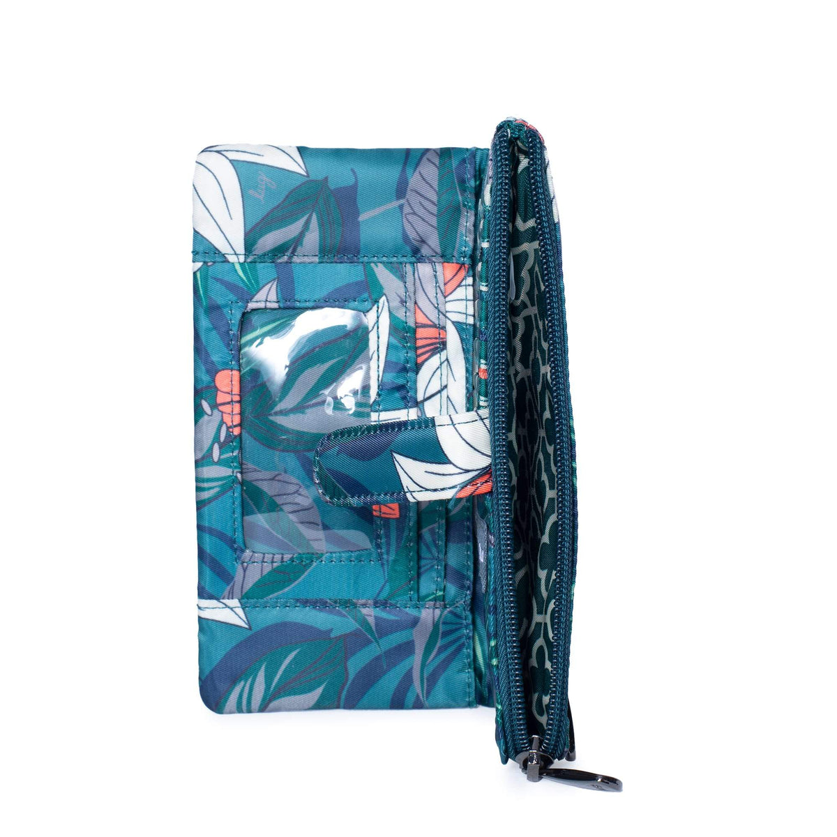 Tram RFID Wallet - LILY TEAL - Tram_LilyTeal_05a