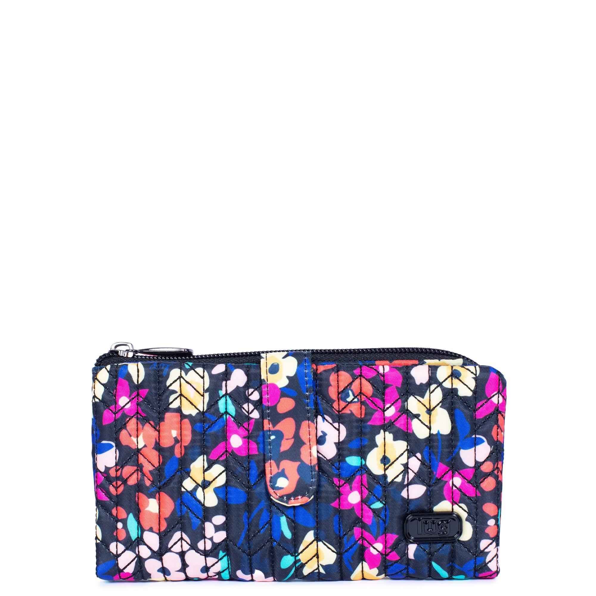Tram RFID Wallet - WILDFLOWER BLACK - Tram_WildflowerBlack_01