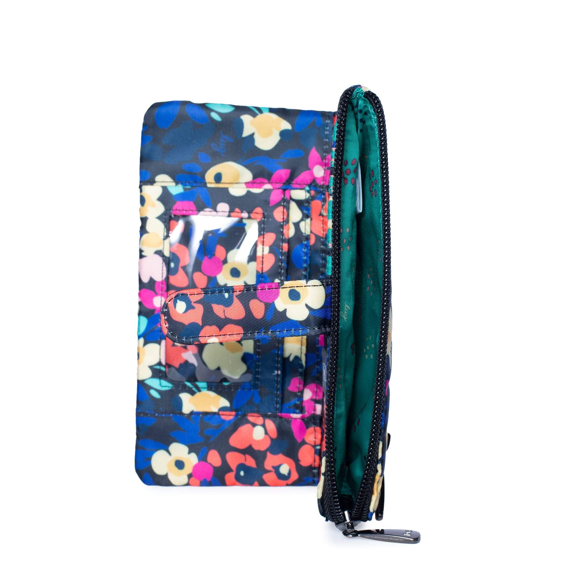 Tram RFID Wallet - WILDFLOWER BLACK - Tram_WildflowerBlack_05