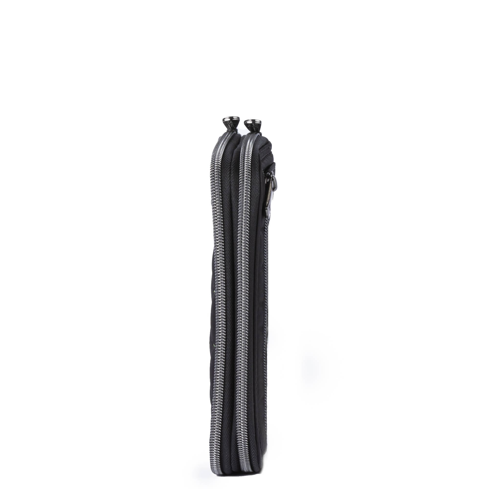 Tram Zip RFID Wallet - BLACK RAINBOW STITCH - Tram_Zip_BlackWRainbow_03