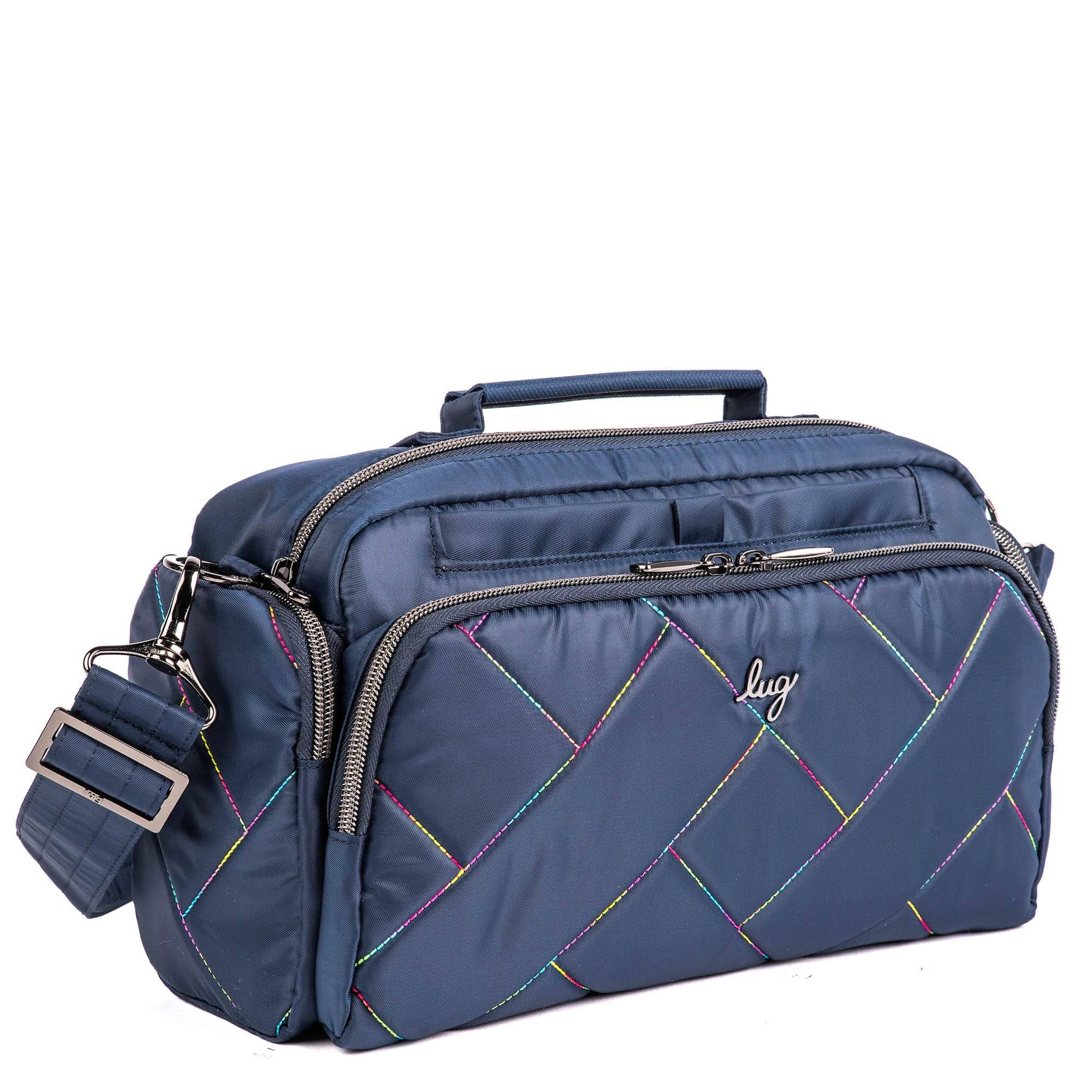 Trolley 2 Crossbody Bag - INDIGO RAINBOW STITCH - Trolley2Crossbody_IndigoWithRainbow_02