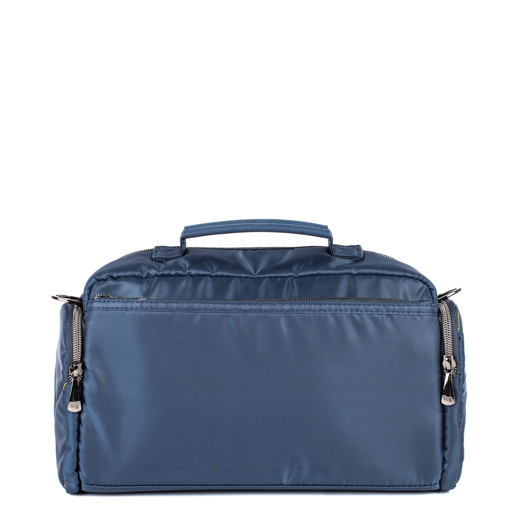 Trolley 2 Crossbody Bag - INDIGO RAINBOW STITCH - Trolley2Crossbody_IndigoWithRainbow_04