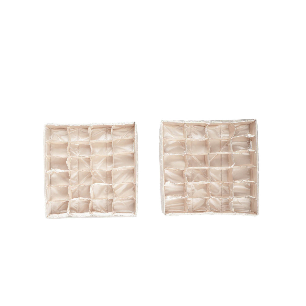 Trolley 2pc 24 Pocket Drawer Organizers - METALLIC CHAMPAGNE - Trolley2pkPocketDrawerOrganizer_ChampagneMetallic_04