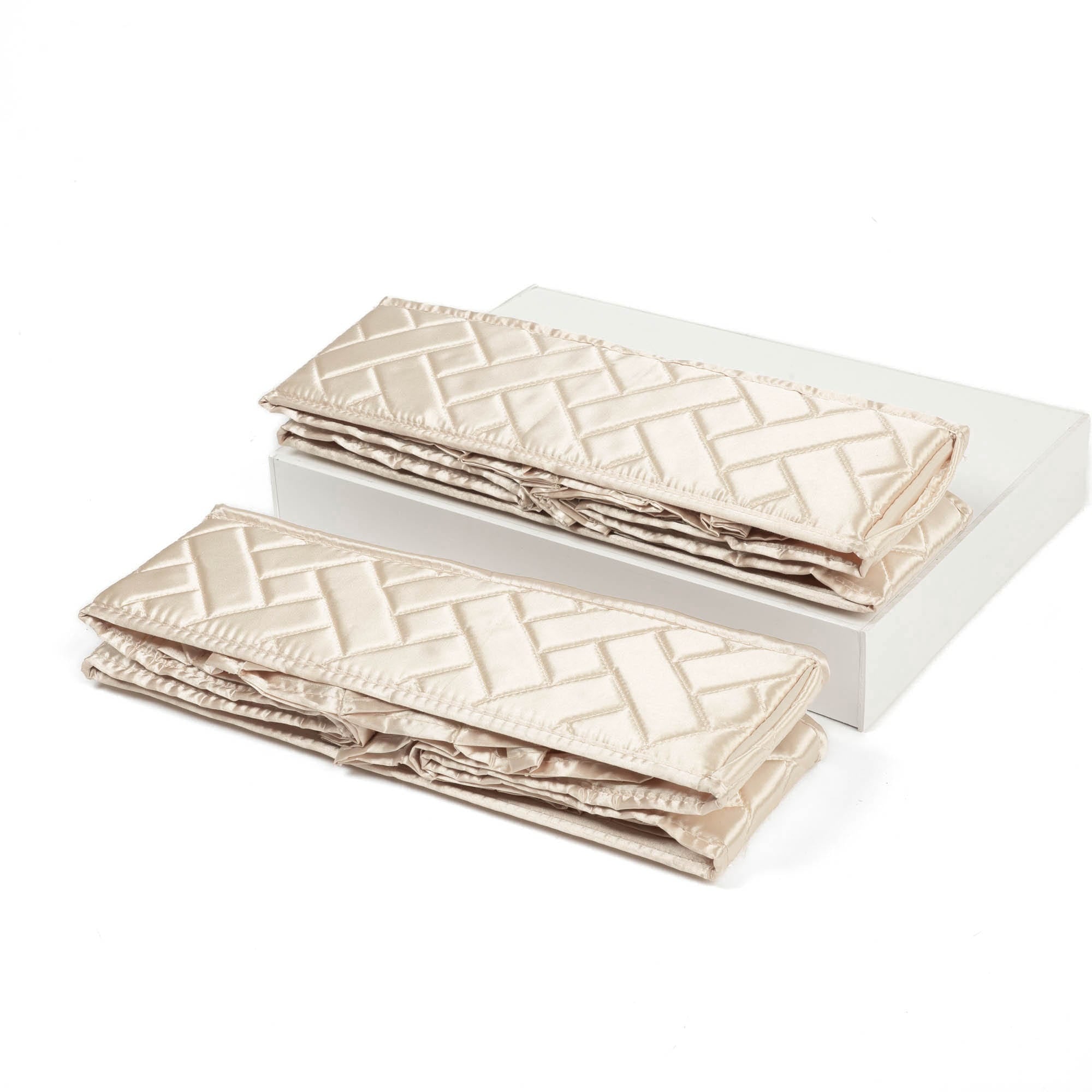 Trolley 2pc 24 Pocket Drawer Organizers - METALLIC CHAMPAGNE - Trolley2pkPocketDrawerOrganizer_ChampagneMetallic_05