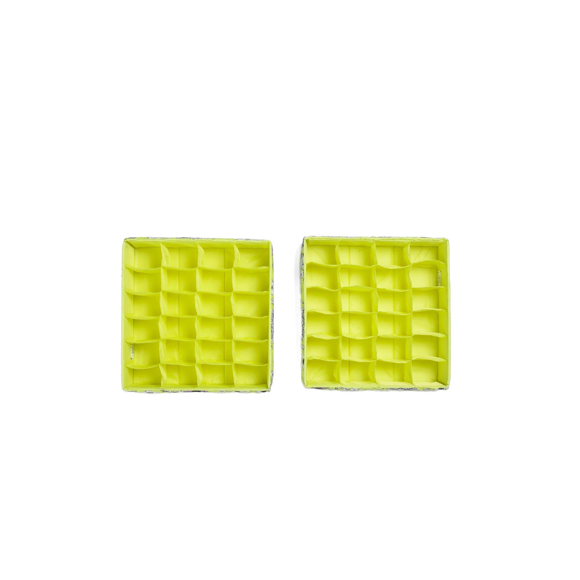 Trolley 2pc 24 Pocket Drawer Organizers - GARDENIA GREEN - Trolley2pkPocketDrawerOrganizer_GardeniaGreen_04
