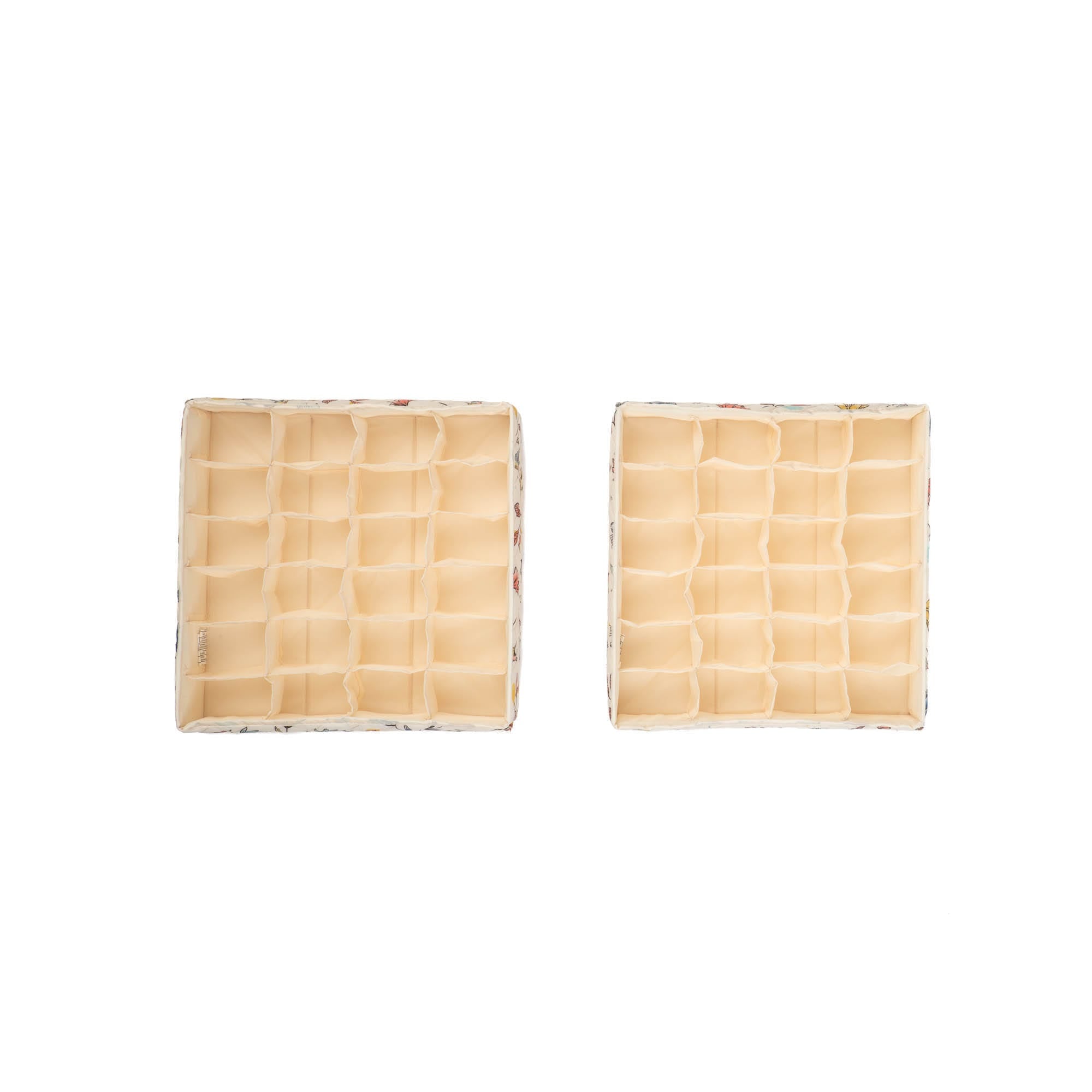 Trolley 2pc 24 Pocket Drawer Organizers - HUMMINGBIRD FLORAL - Trolley2pkPocketDrawerOrganizer_HummingbirdFloral_04