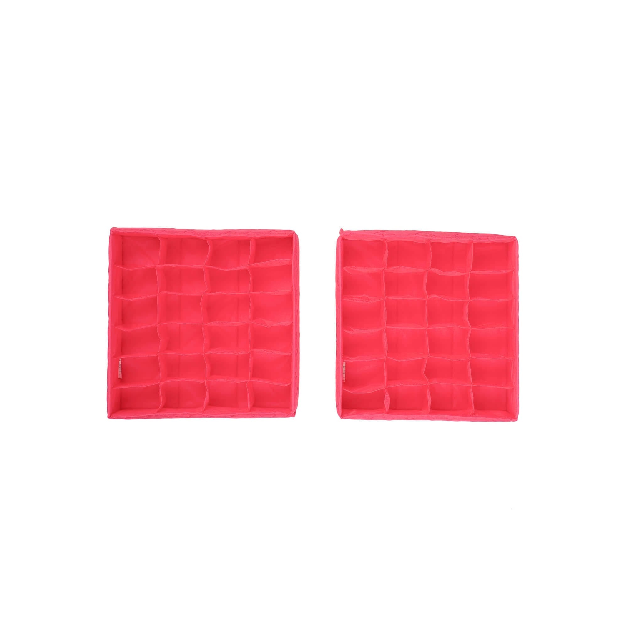 Trolley 2pc 24 Pocket Drawer Organizers - MAGENTA - Trolley2pkPocketDrawerOrganizer_Magenta_04