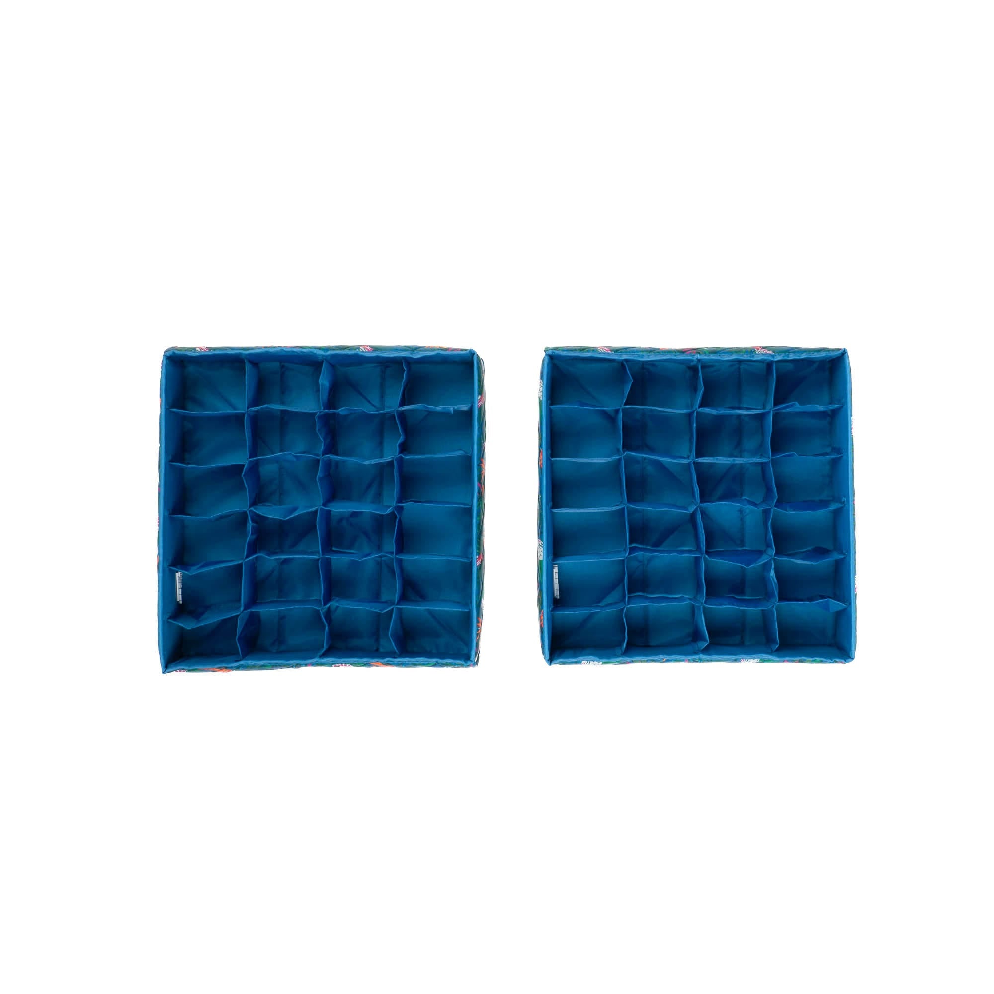 Trolley 2pc 24 Pocket Drawer Organizers - TROPICAL BIRDS - Trolley2pkPocketDrawerOrganizer_TropicalBirds_04