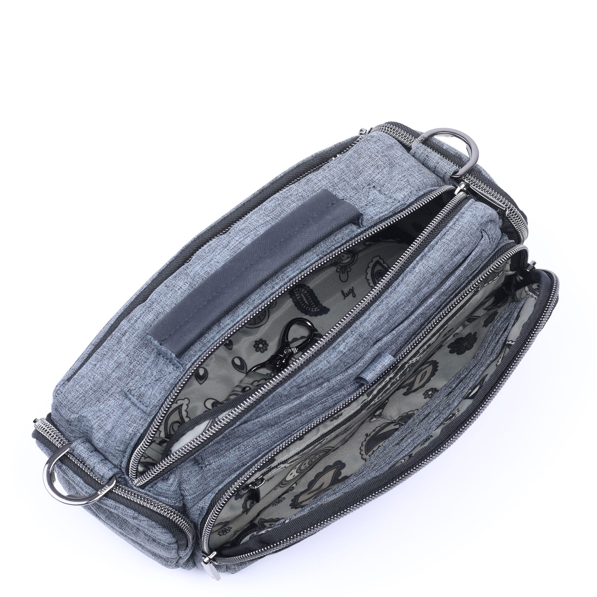 Trolley Crossbody Bag - HEATHER GREY - TrolleyCB_HeatherGray_07
