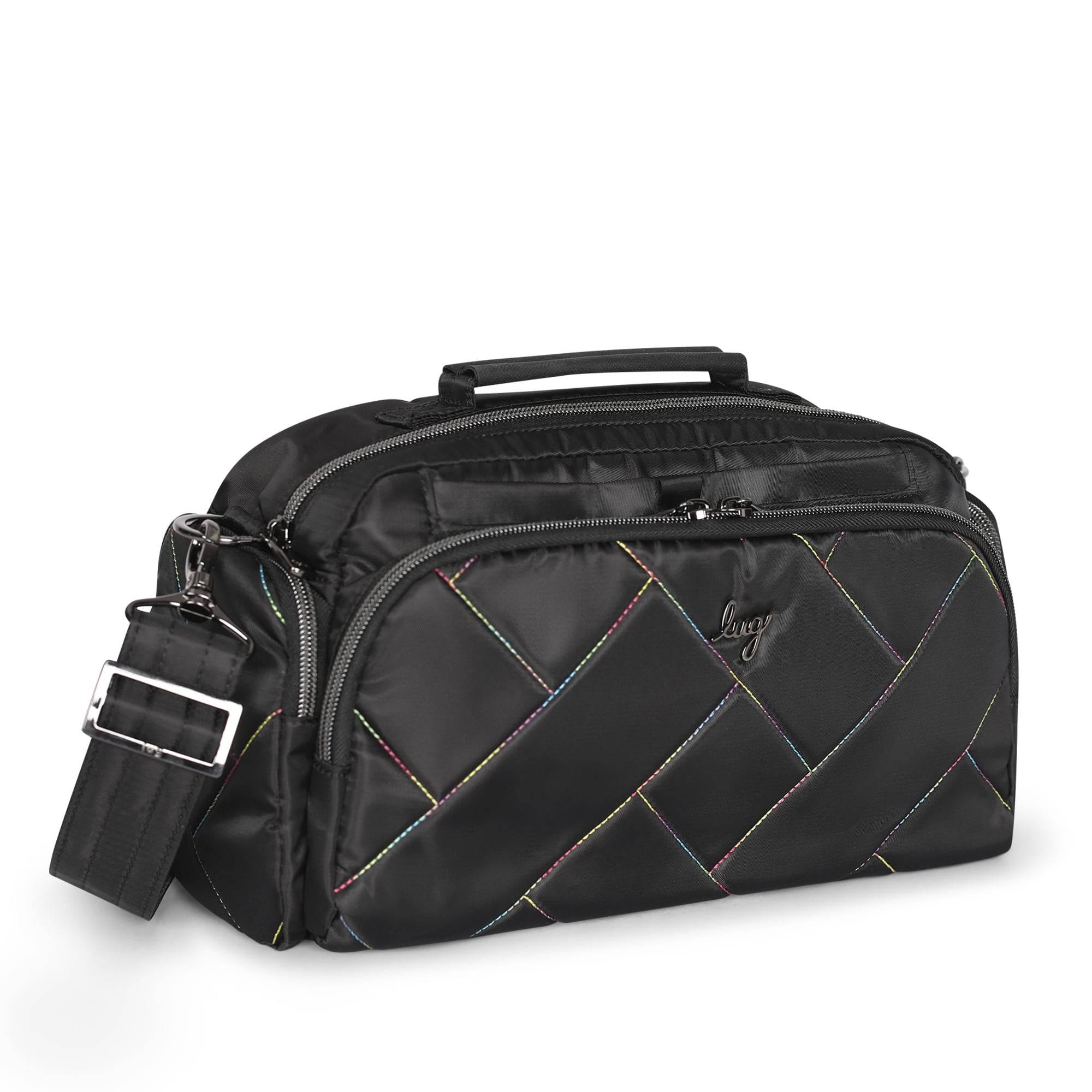 Trolley 2 Crossbody Bag - BLACK RAINBOW STITCH 2 - TrolleyCrossbody2_BlackRainbowStitch_02