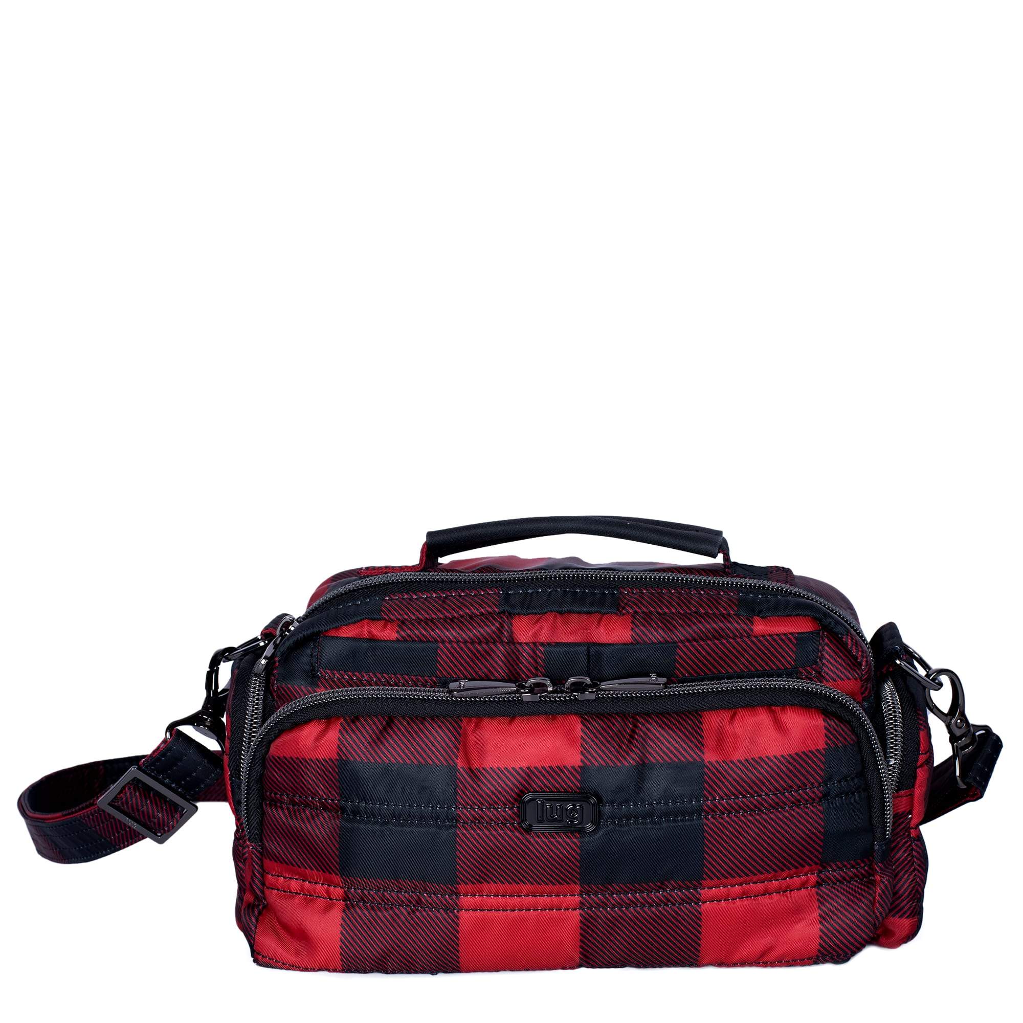Trolley Crossbody Bag - BUFFALO CHECK RED - TrolleyCrossbody_BuffaloCheckRed_01