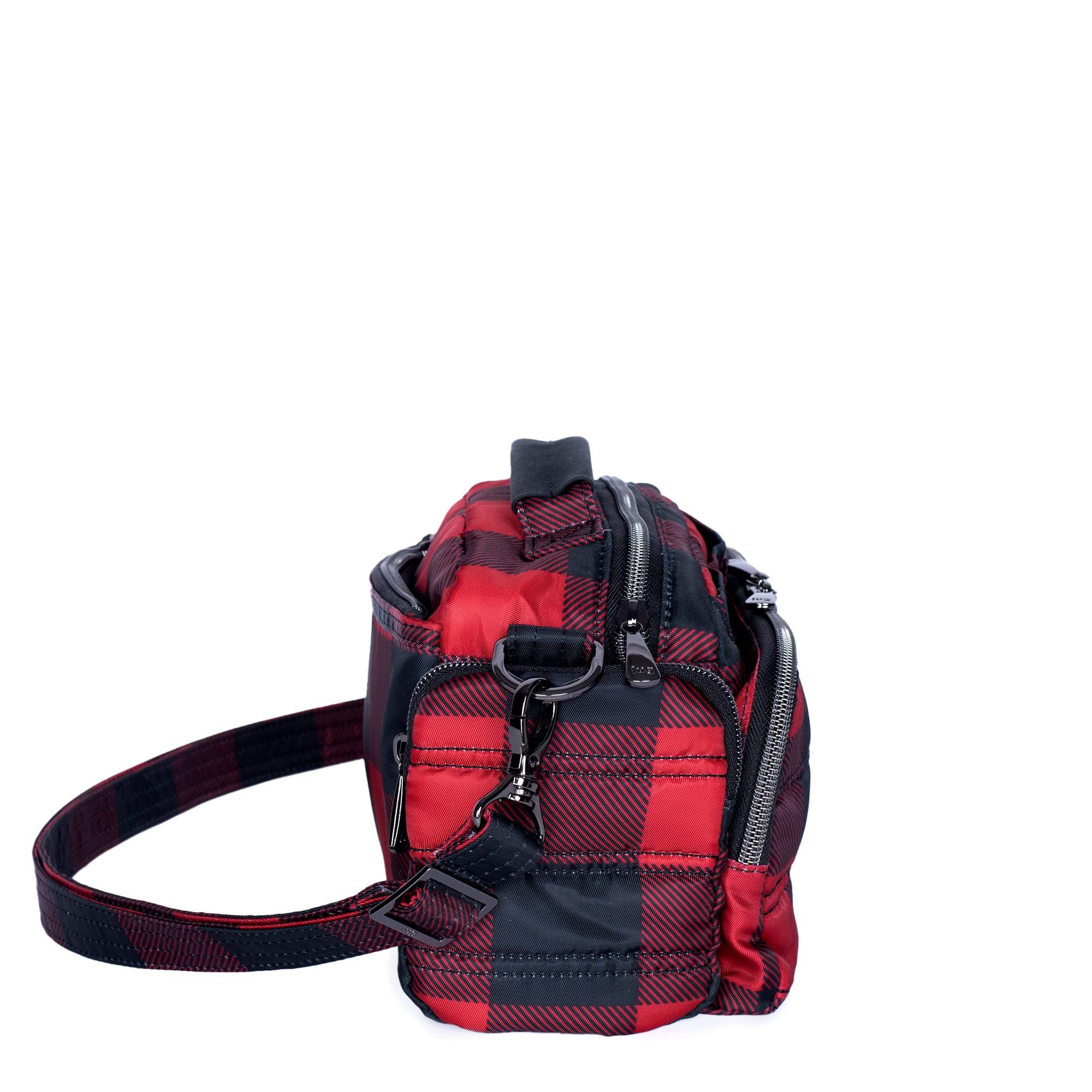 Trolley Crossbody Bag - BUFFALO CHECK RED - TrolleyCrossbody_BuffaloCheckRed_03