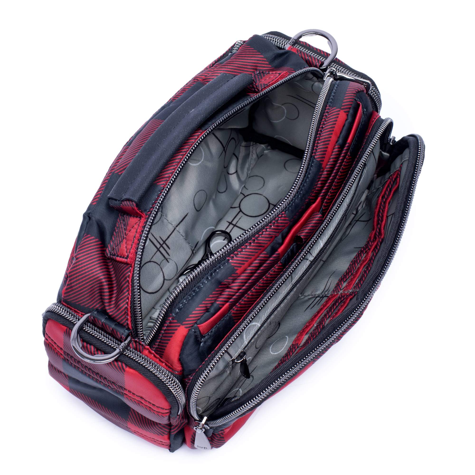 Trolley Crossbody Bag - BUFFALO CHECK RED - TrolleyCrossbody_BuffaloCheckRed_05