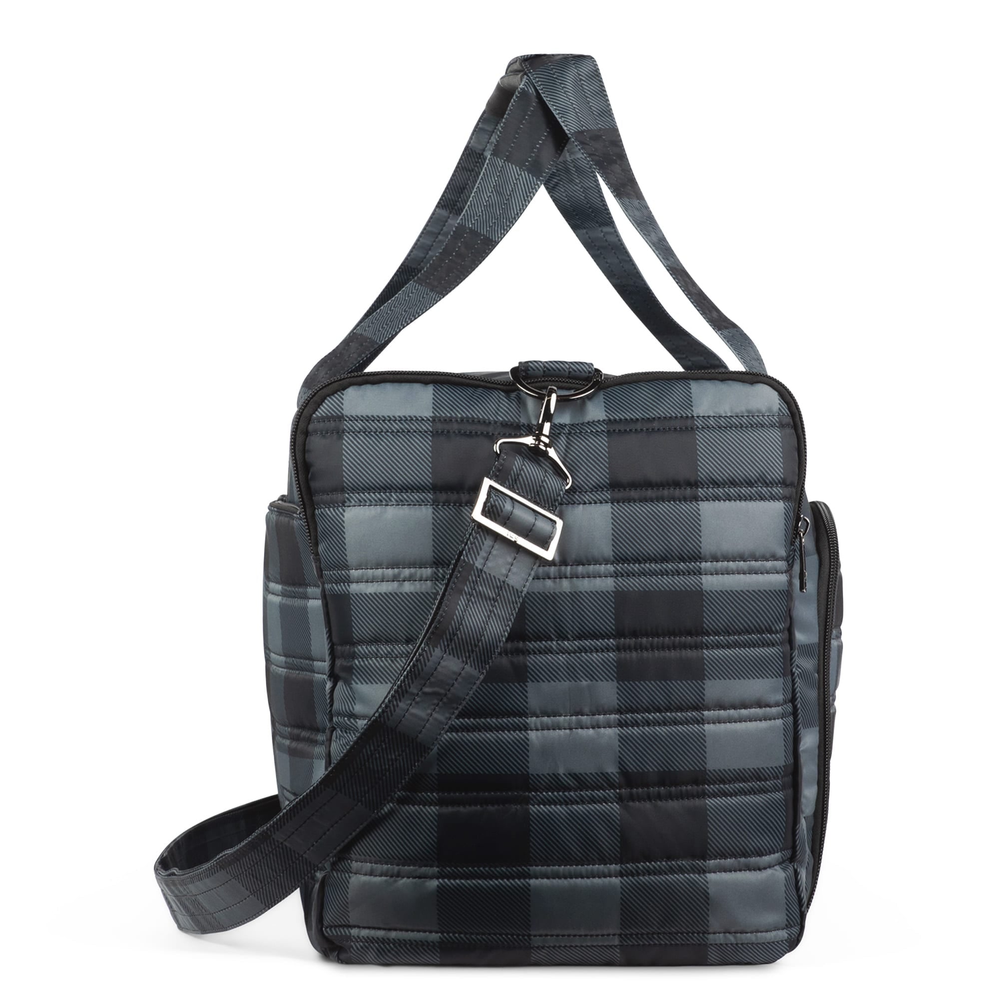 Trolley Duffel Bag - BUFFALO CHECK GREY - TrolleyDuffel_Buffalo_Check_Grey_03