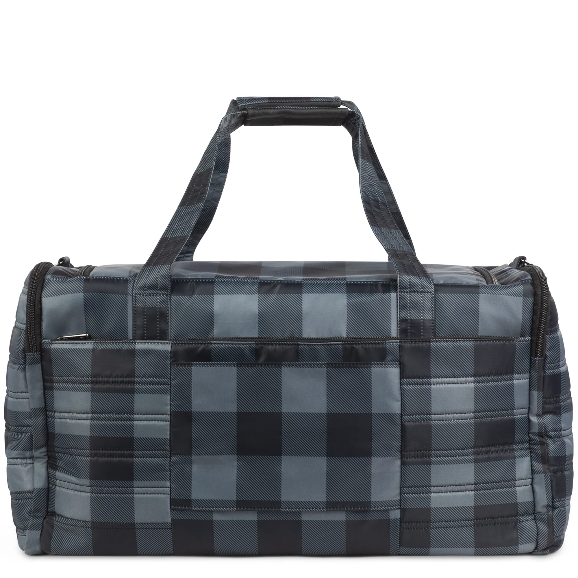 Trolley Duffel Bag - BUFFALO CHECK GREY - TrolleyDuffel_Buffalo_Check_Grey_04
