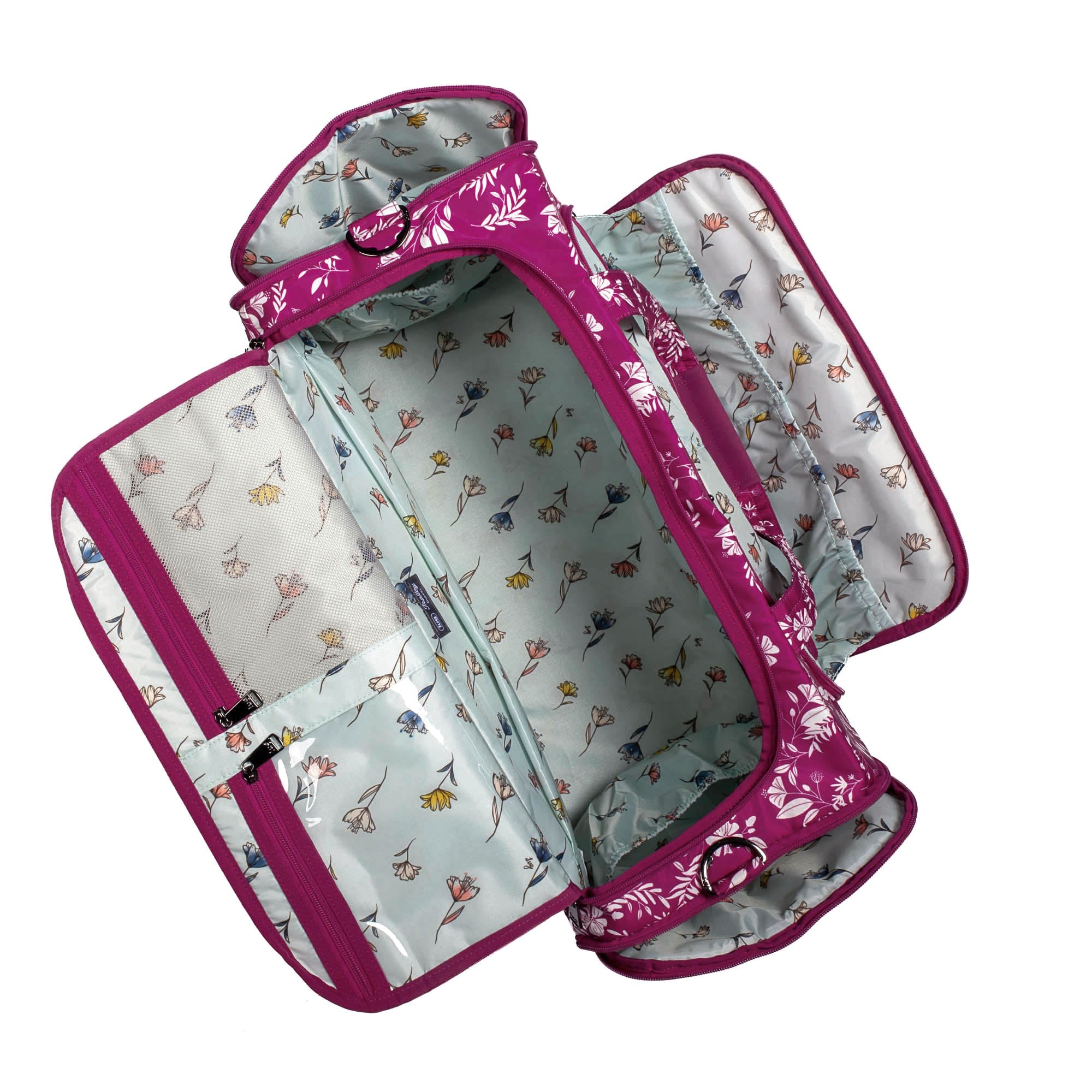 Trolley Duffel Bag - FLOURISH BERRY - TrolleyDuffel_FlourishBerry_05_9789fcd1-71db-4ea4-9277-7d073dd79820