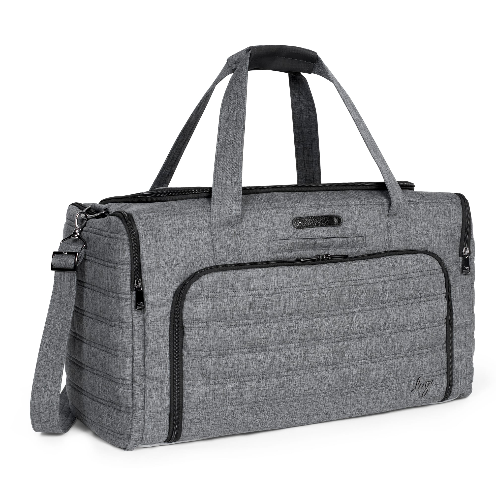 Trolley Duffel Bag - HEATHER GREY - TrolleyDuffel_HeatherGrey_02