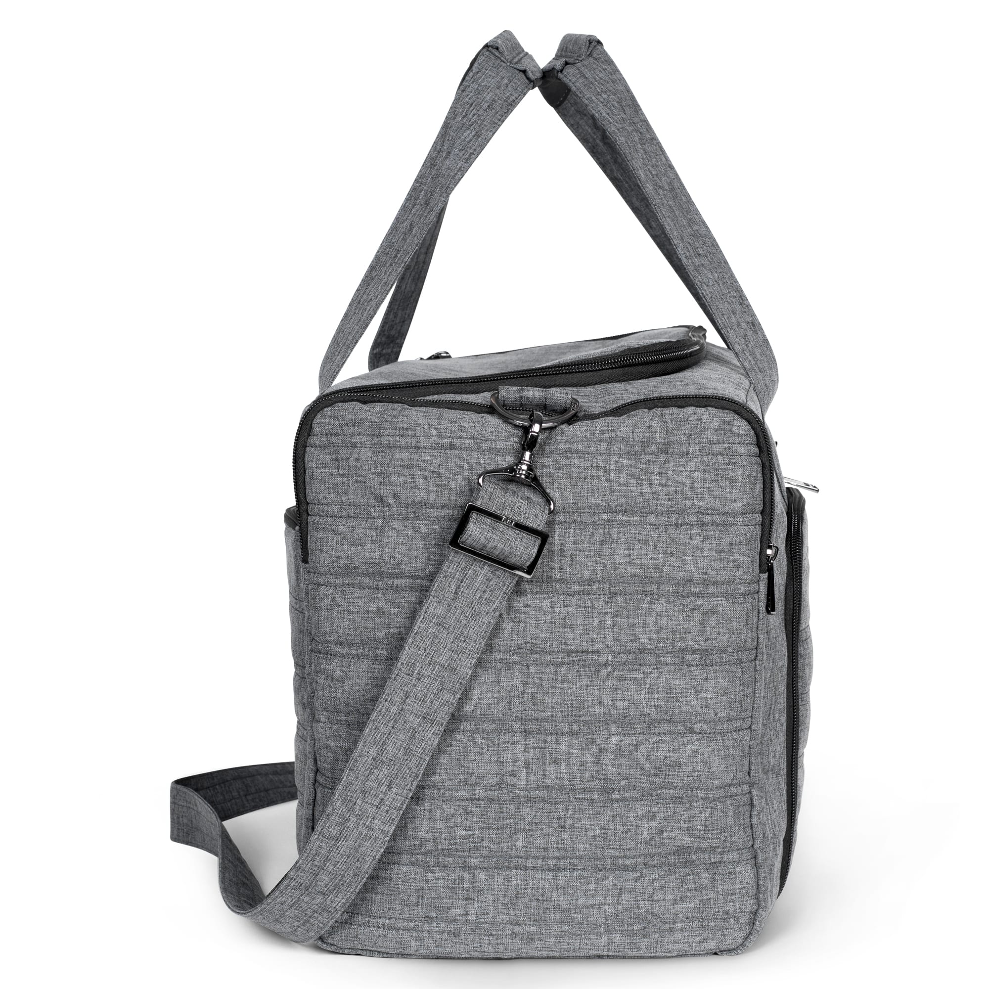 Trolley Duffel Bag - HEATHER GREY - TrolleyDuffel_HeatherGrey_03
