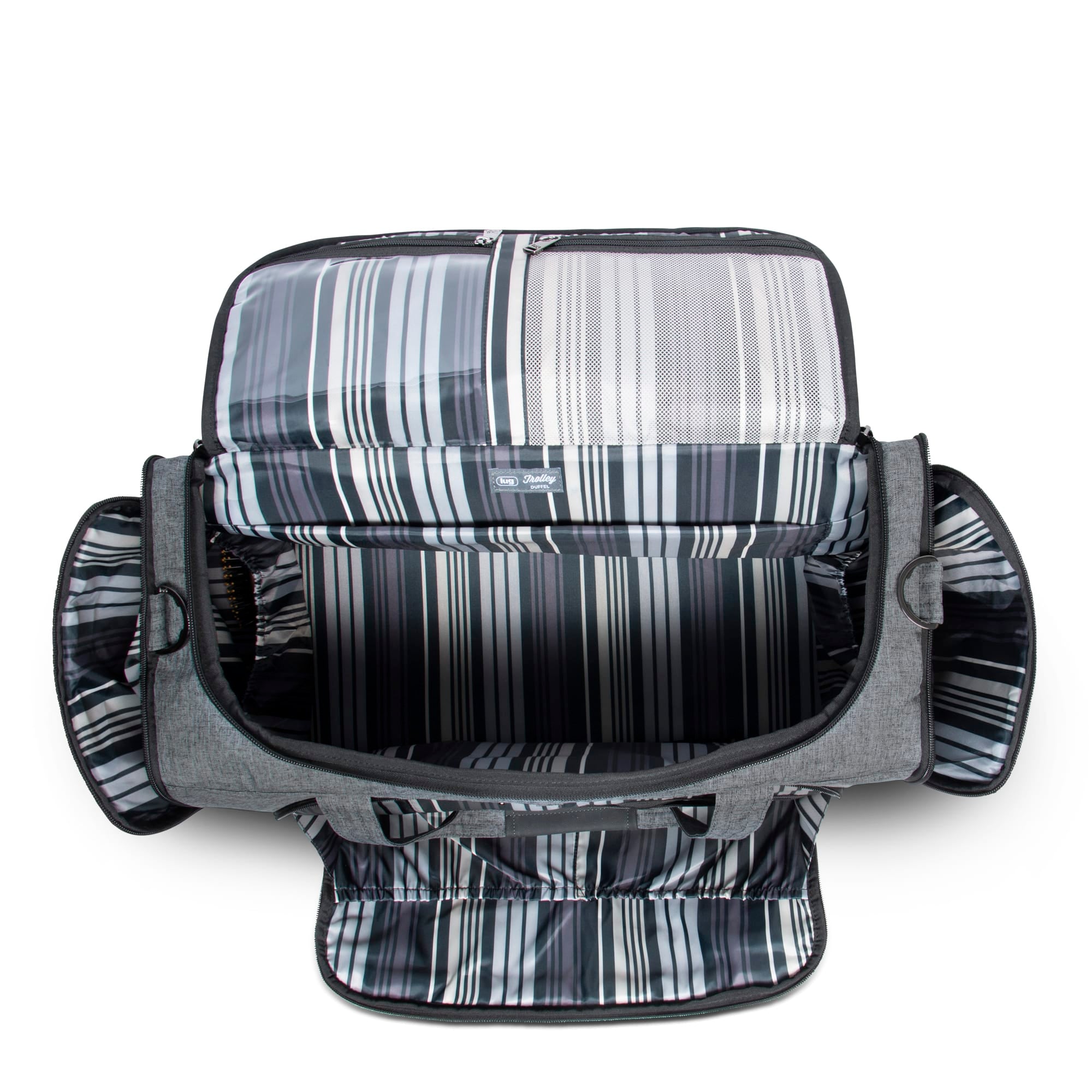 Trolley Duffel Bag - HEATHER GREY - TrolleyDuffel_HeatherGrey_05