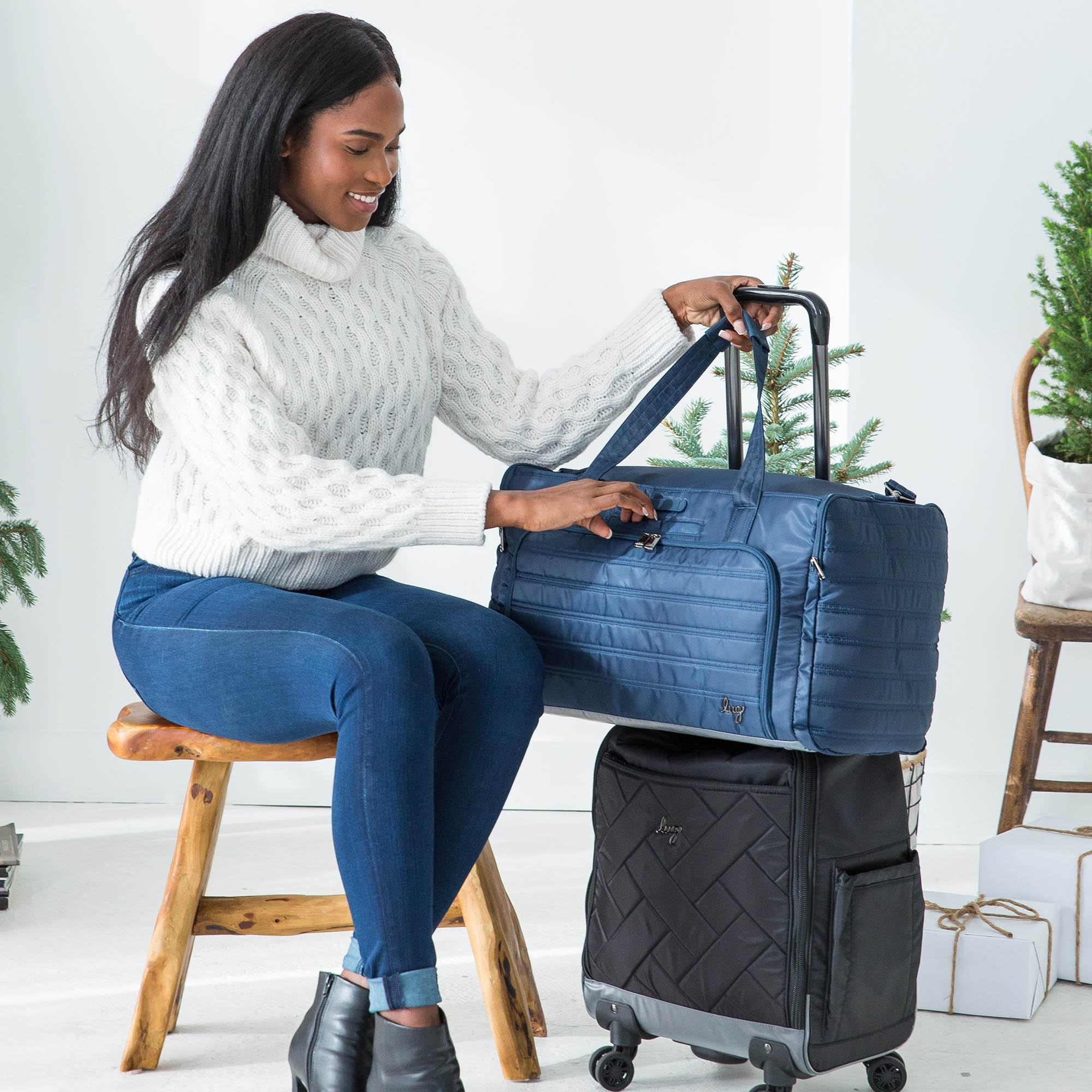 Trolley Duffel Bag - INDIGO BLUE - TrolleyDuffel_Lifestyle_04