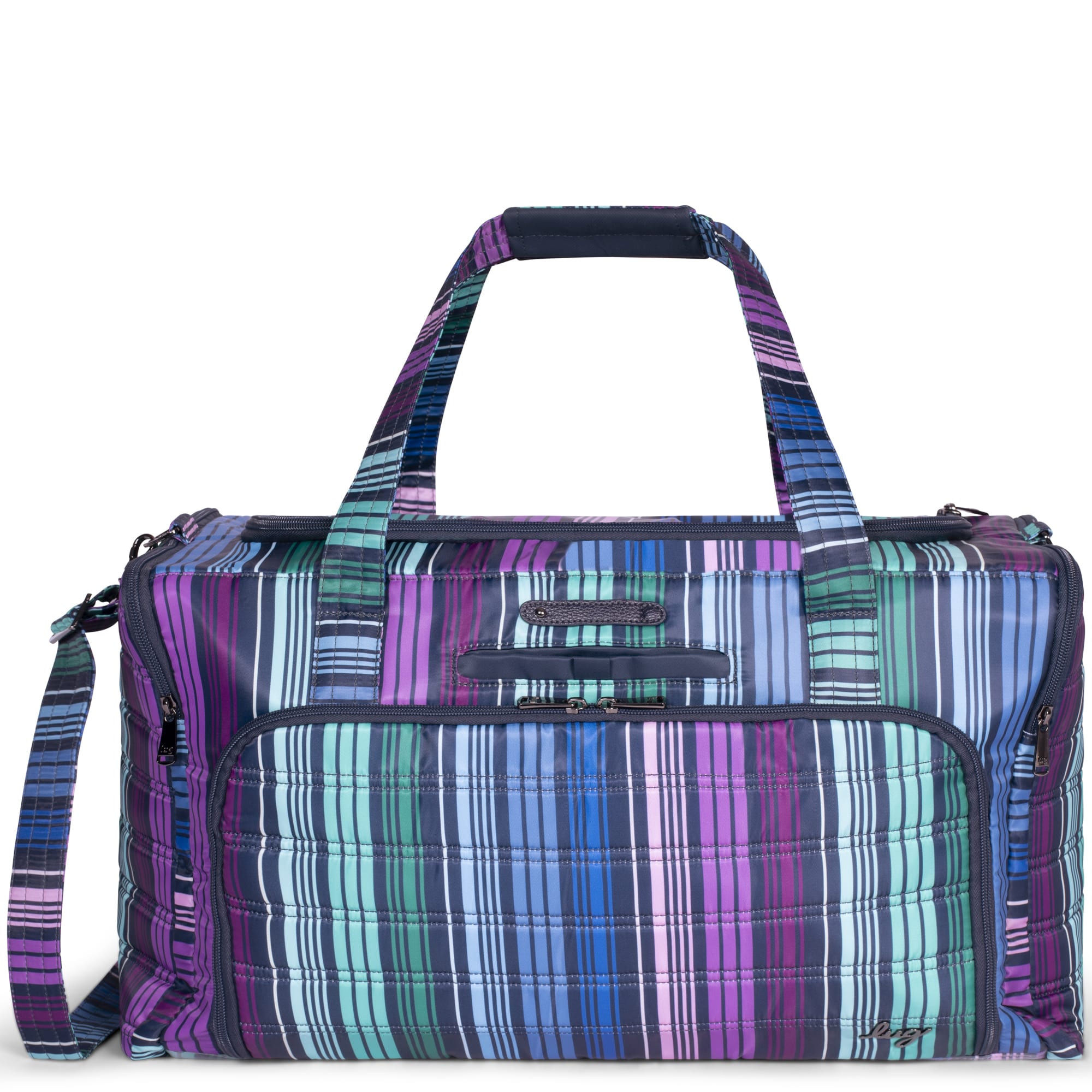Trolley Duffel Bag - LOVE STRIPE MULTI - TrolleyDuffel_LoveStraps_01
