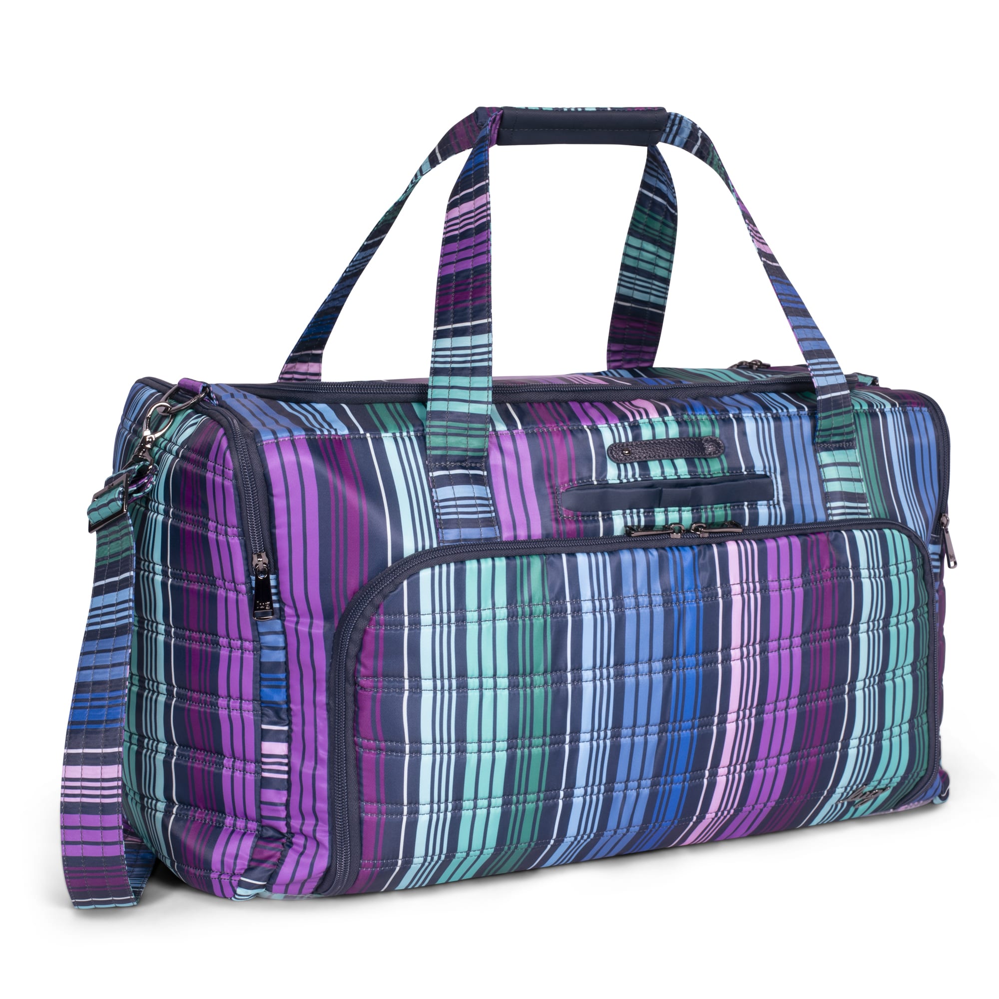 Trolley Duffel Bag - LOVE STRIPE MULTI - TrolleyDuffel_LoveStraps_02